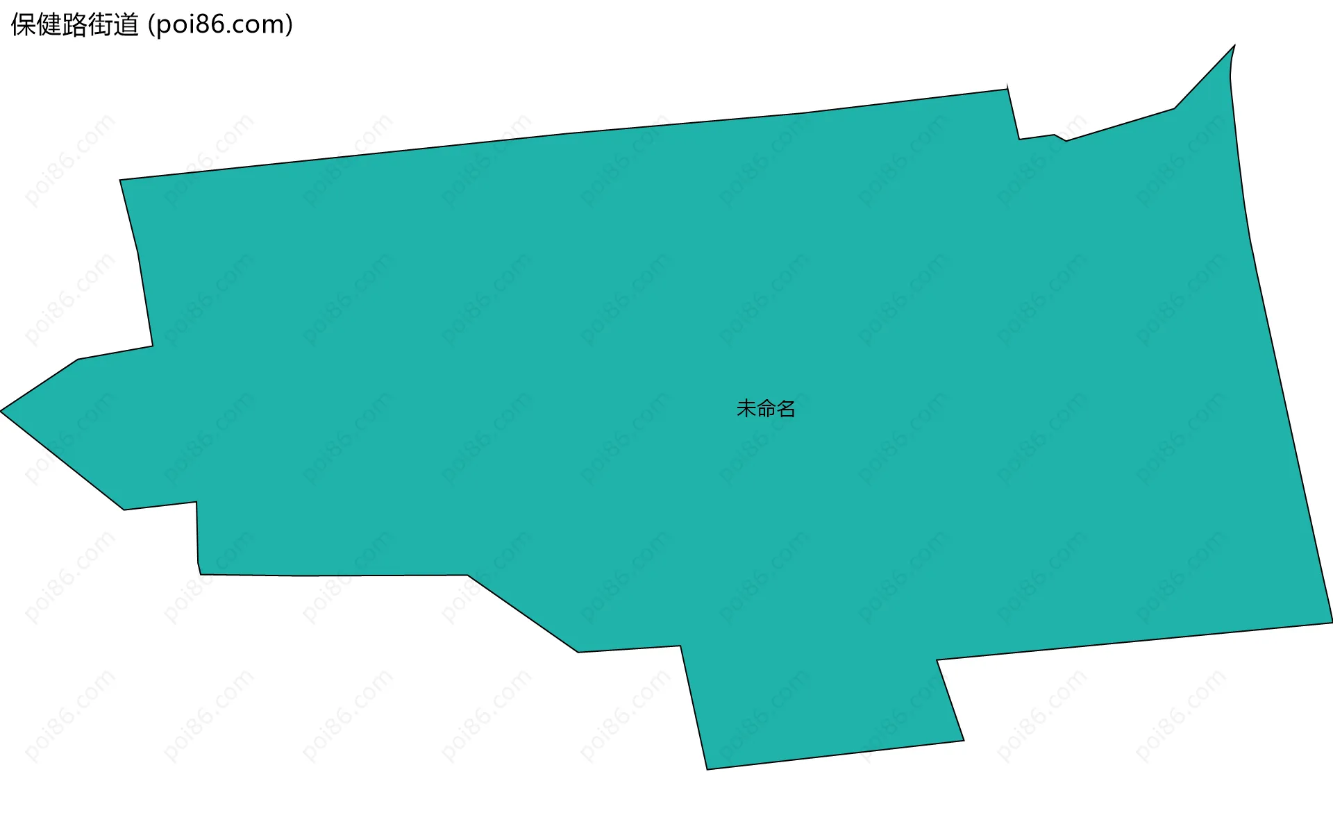 保健路街道边界地图(五级行政区划)