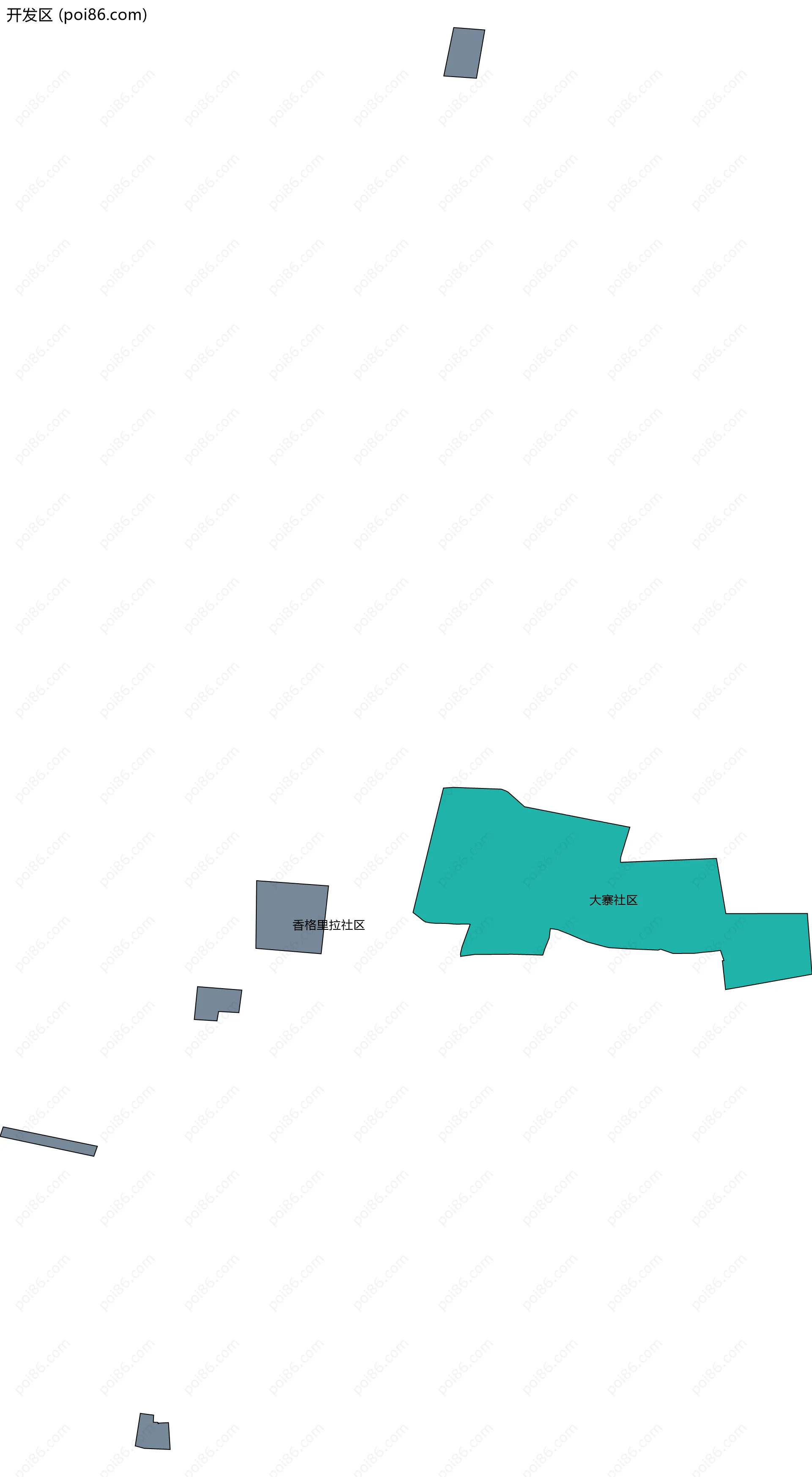 开发区边界地图(五级行政区划)