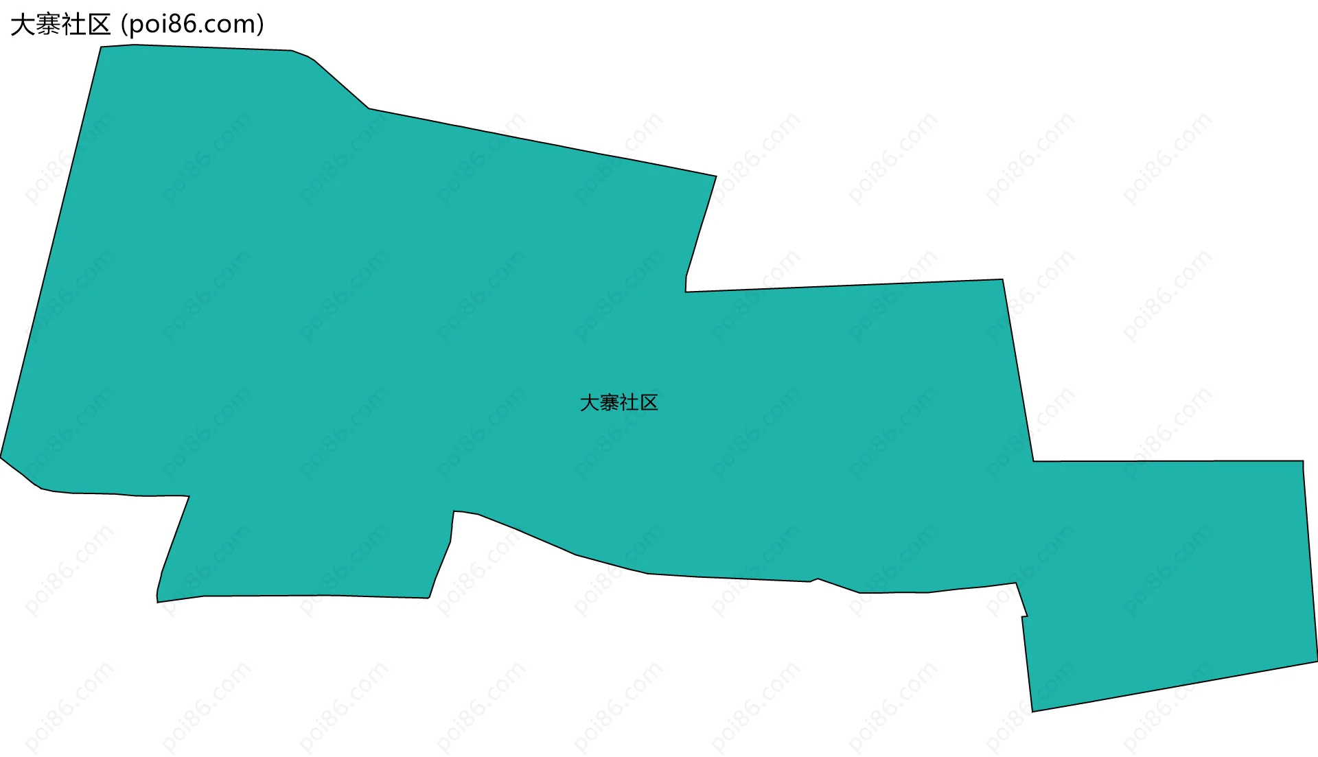 大寨社区边界地图