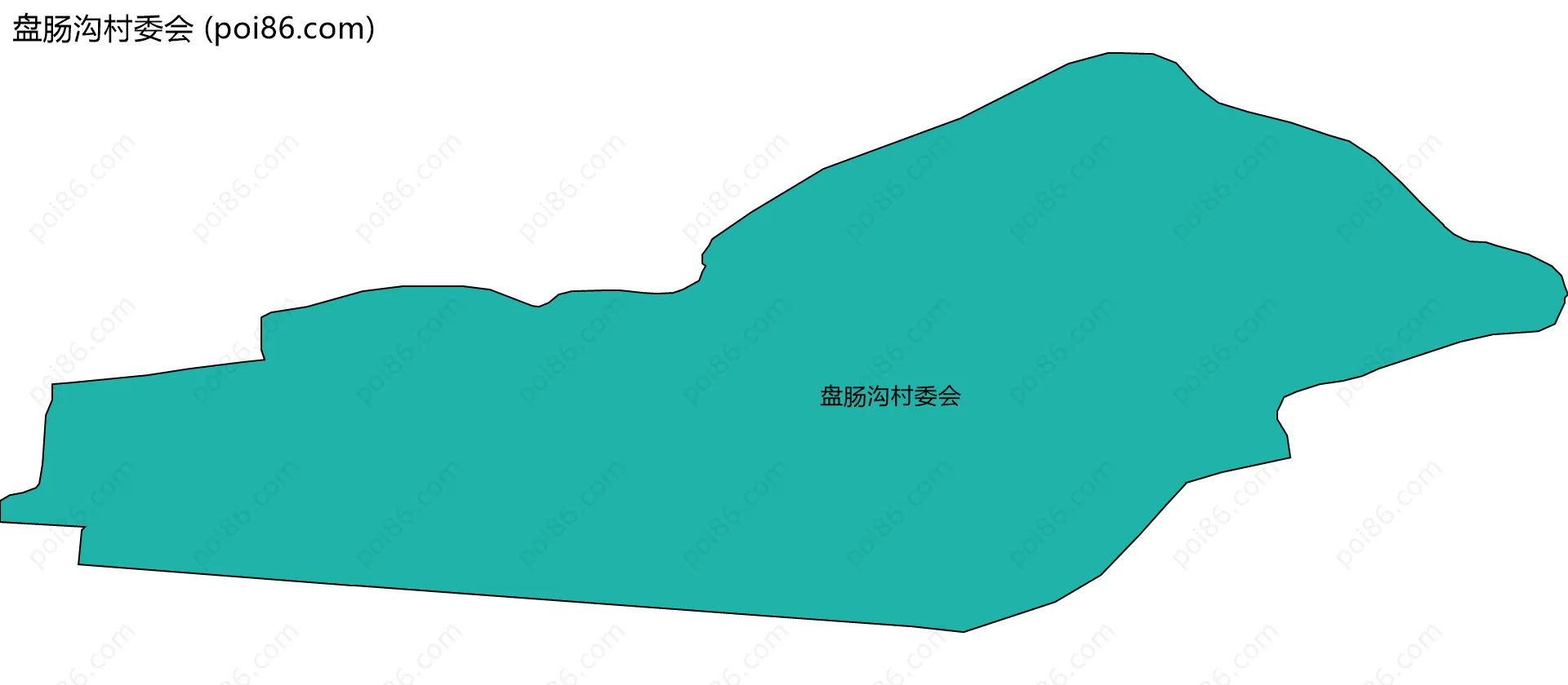 盘肠沟村委会边界地图