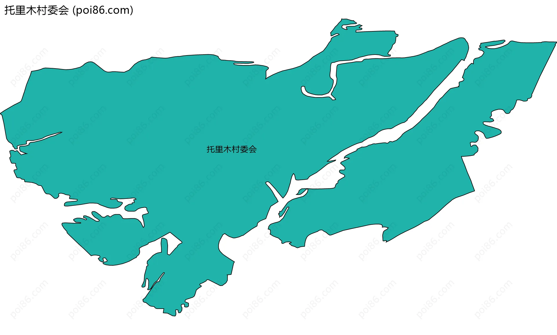 托里木村委会边界地图