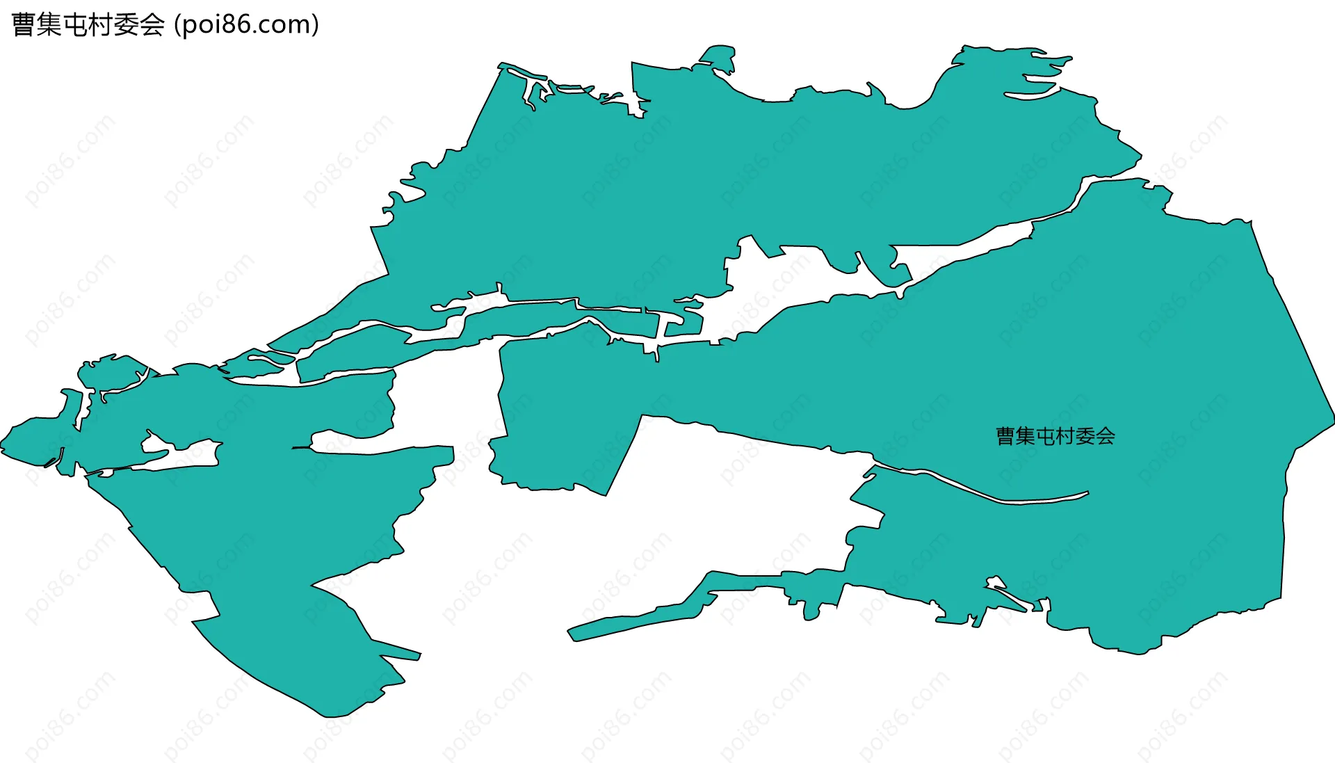 曹集屯村委会边界地图