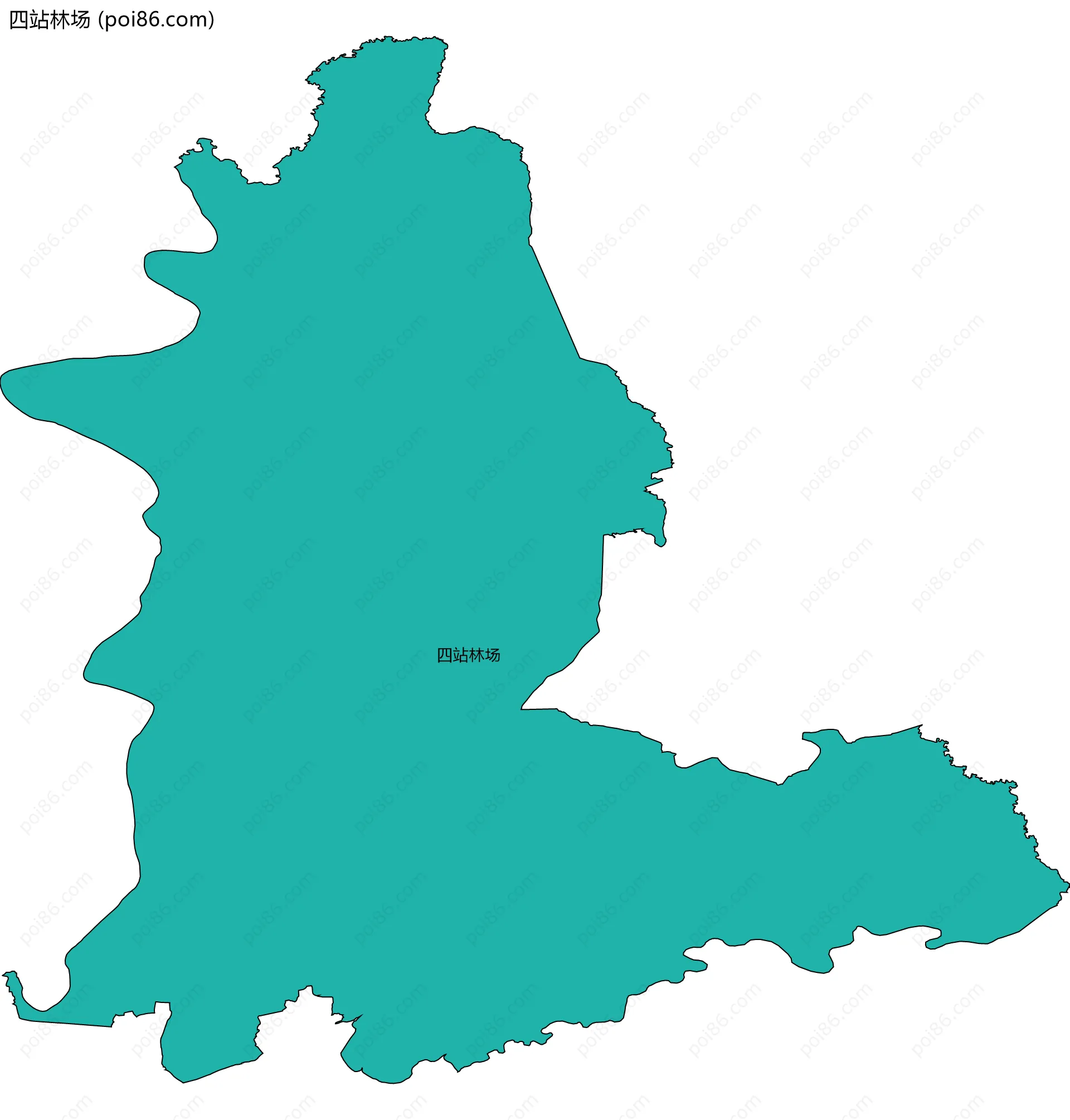 四站林场边界地图