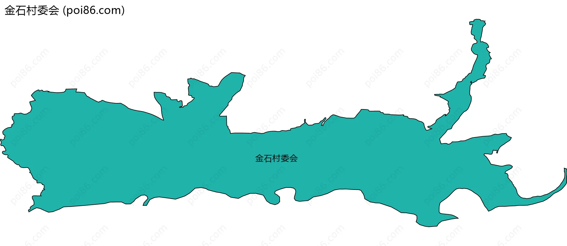 金石村委会边界地图