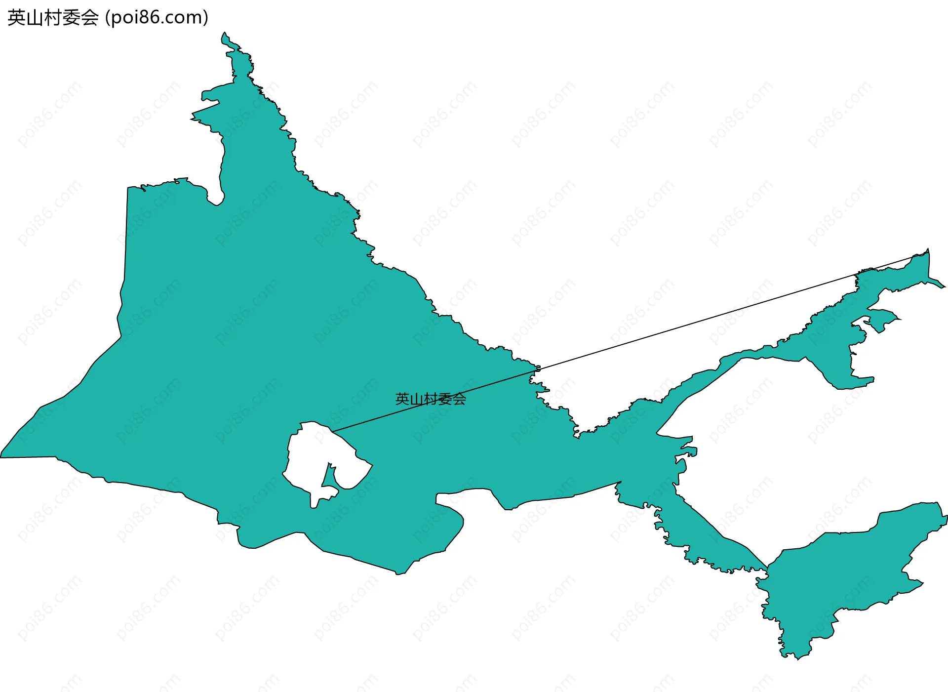 英山村委会边界地图