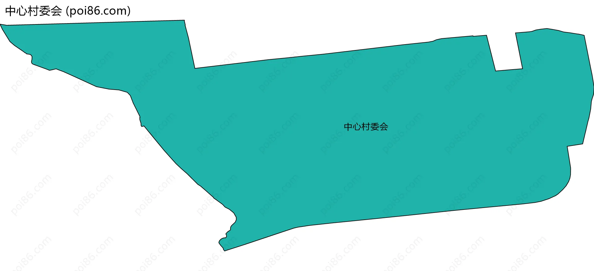 中心村委会边界地图