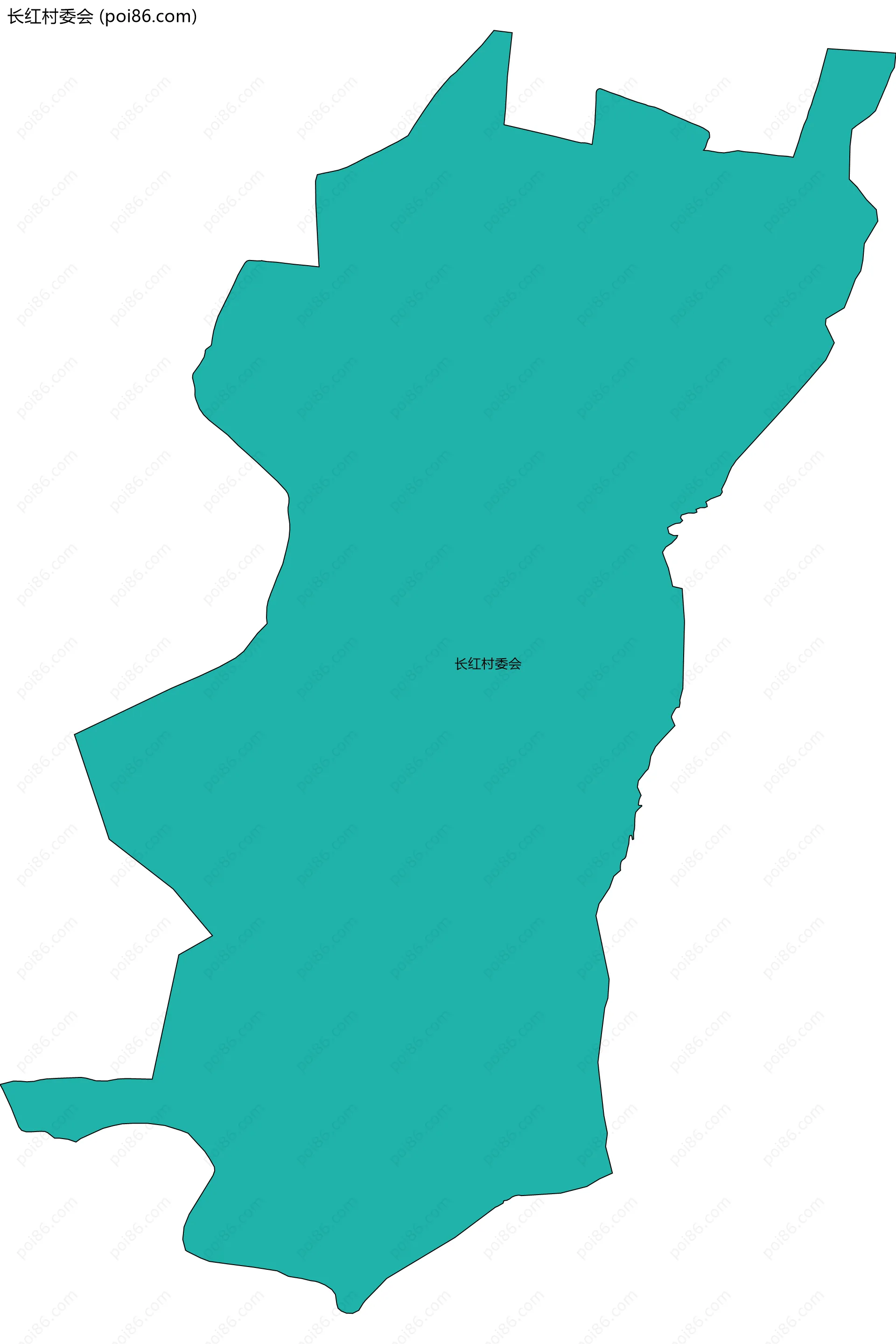 长红村委会边界地图