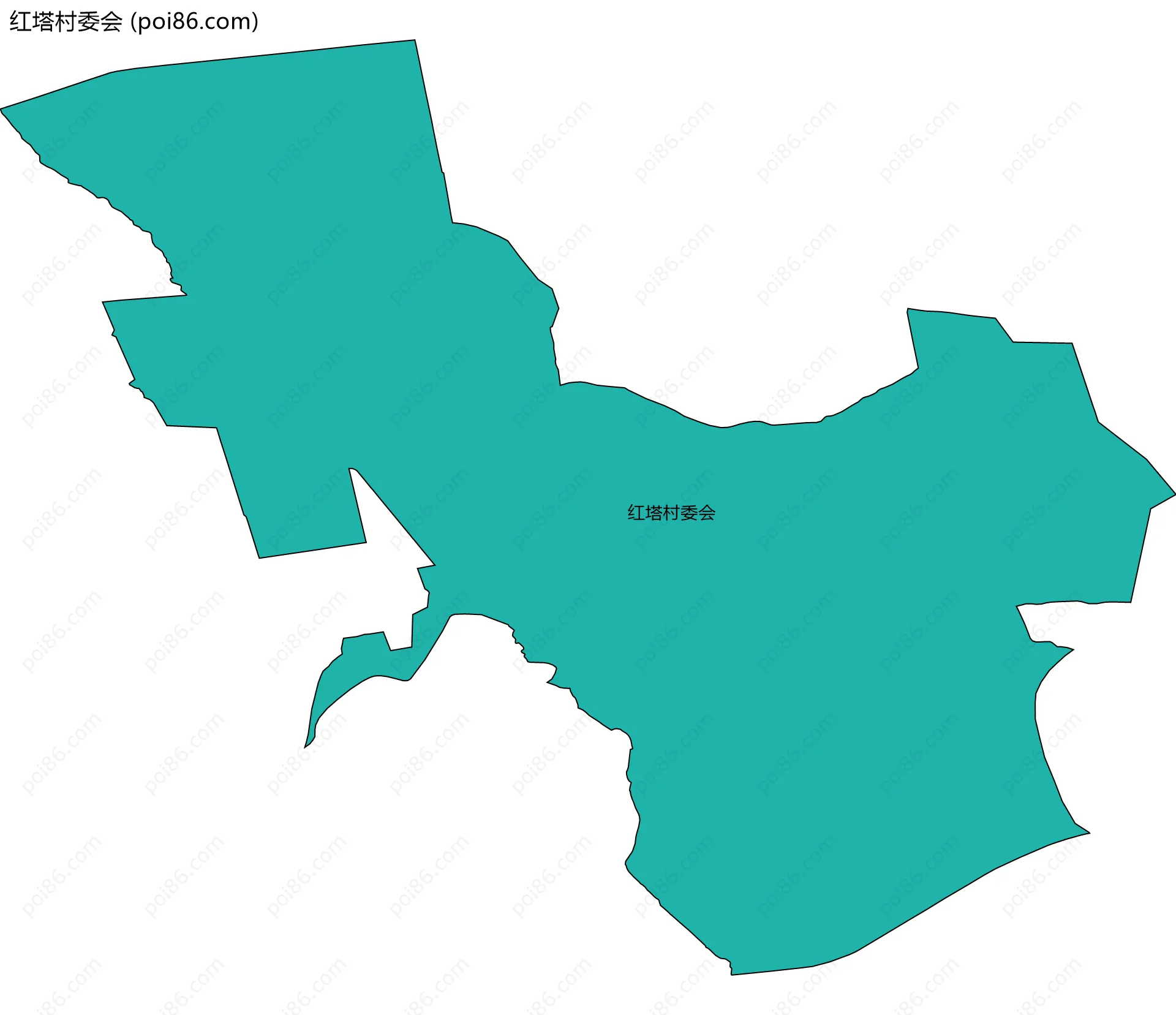 红塔村委会边界地图