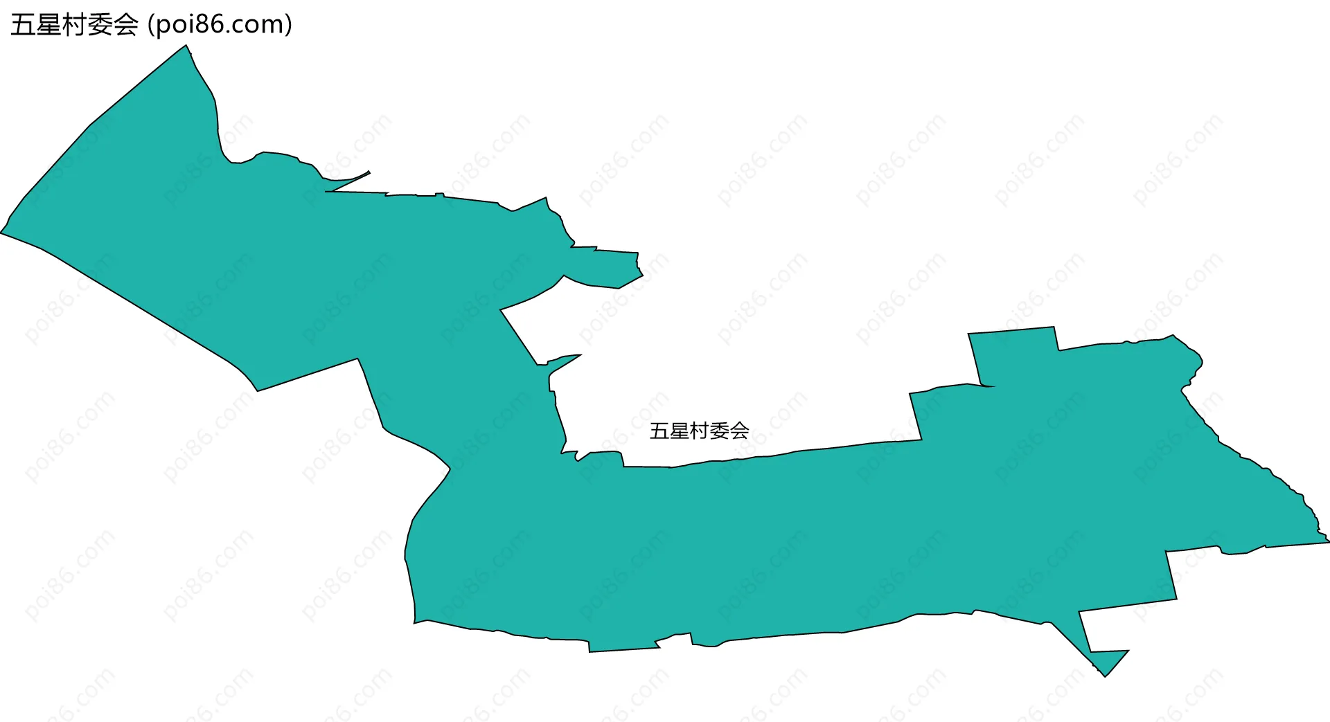 五星村委会边界地图