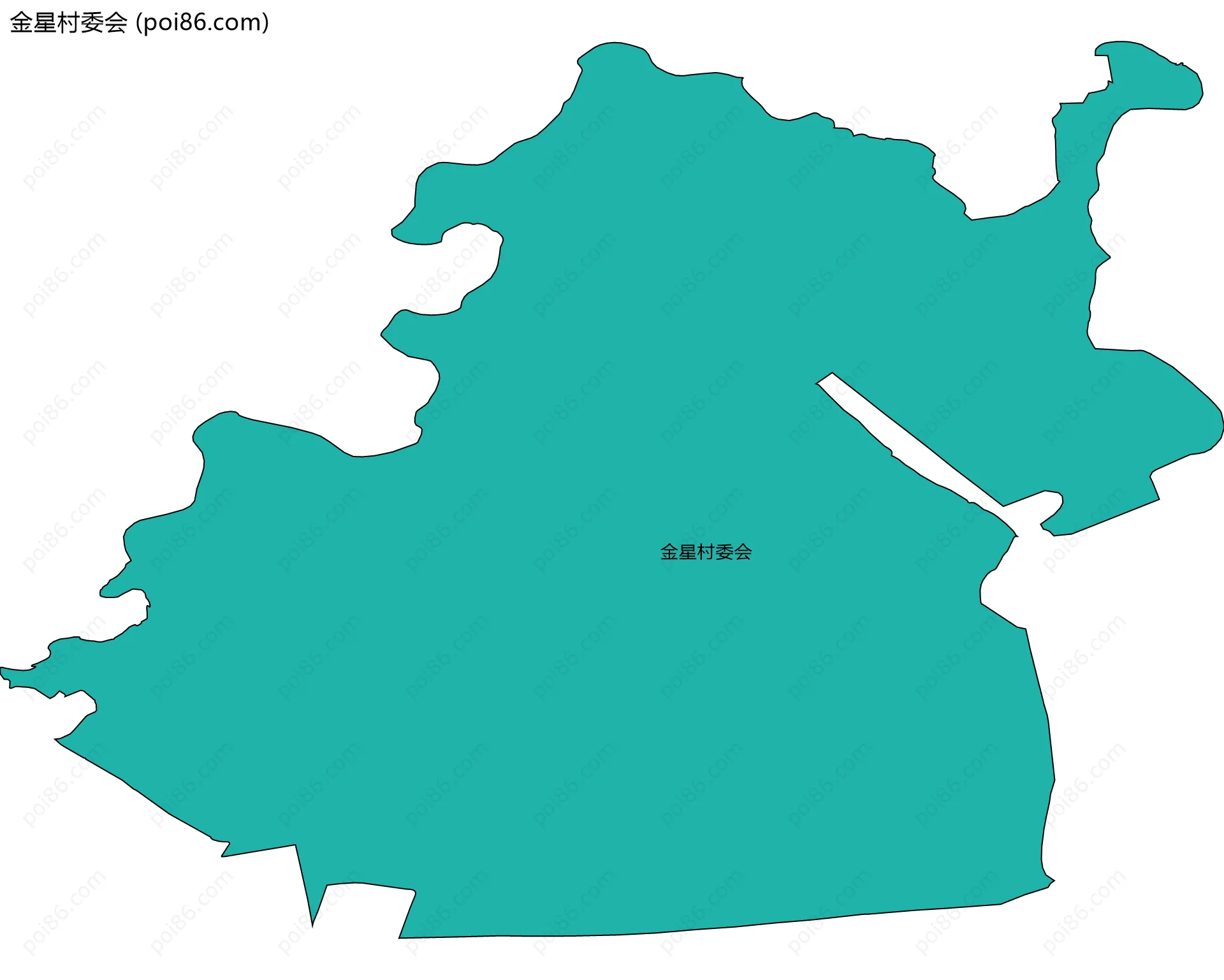 金星村委会边界地图