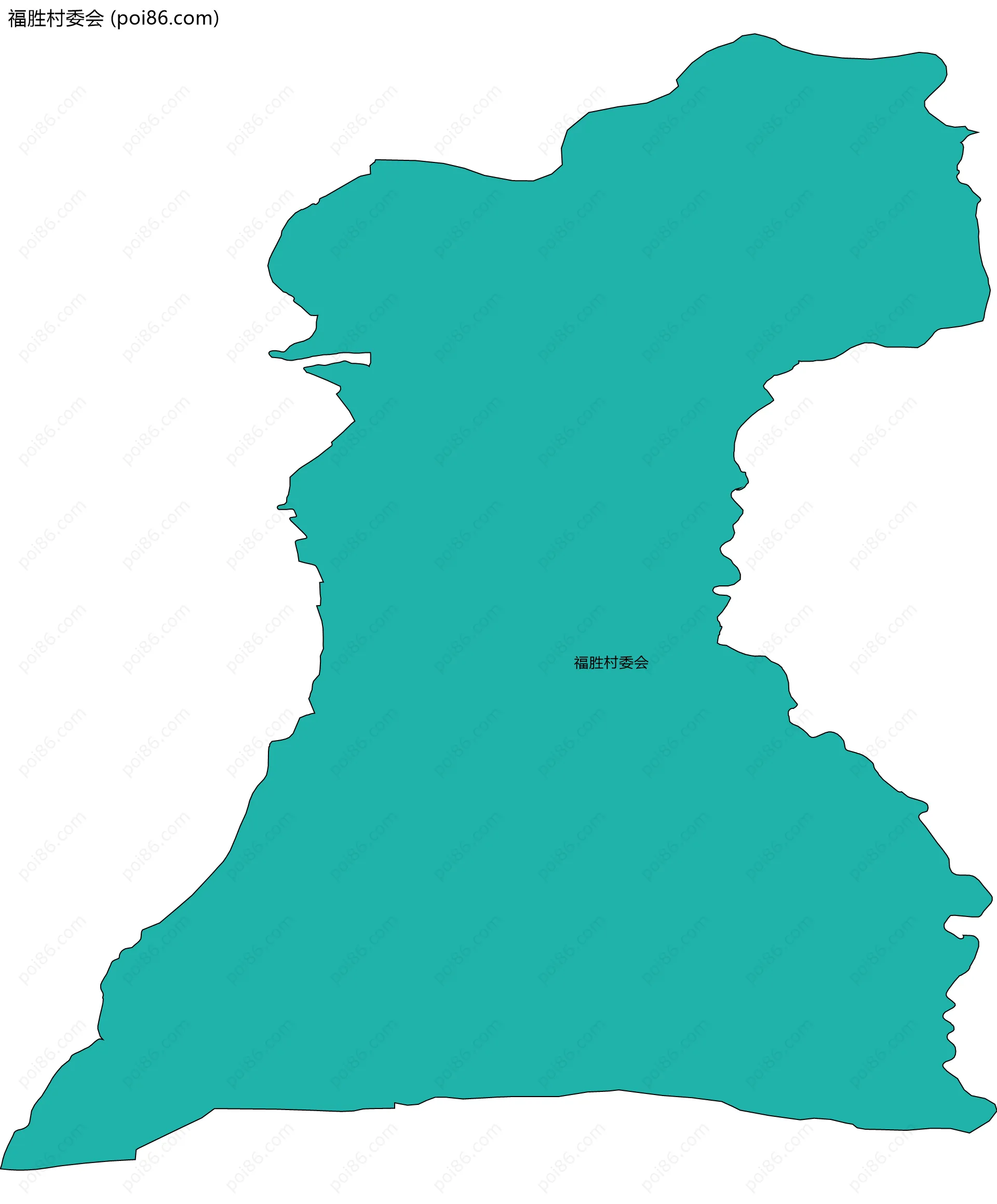 福胜村委会边界地图