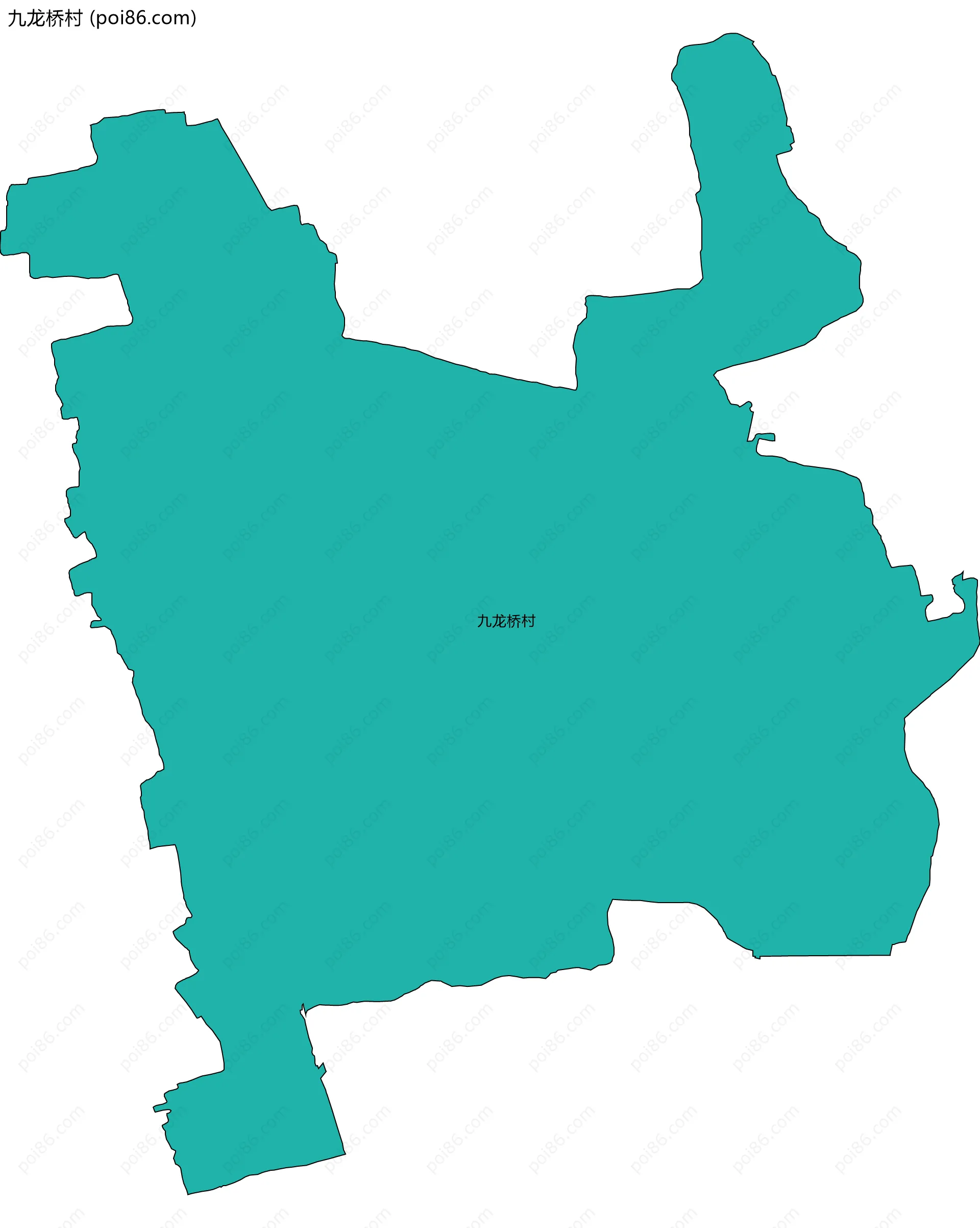 九龙桥村边界地图