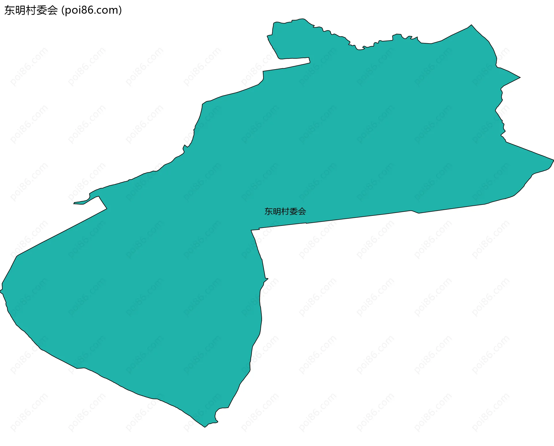 东明村委会边界地图