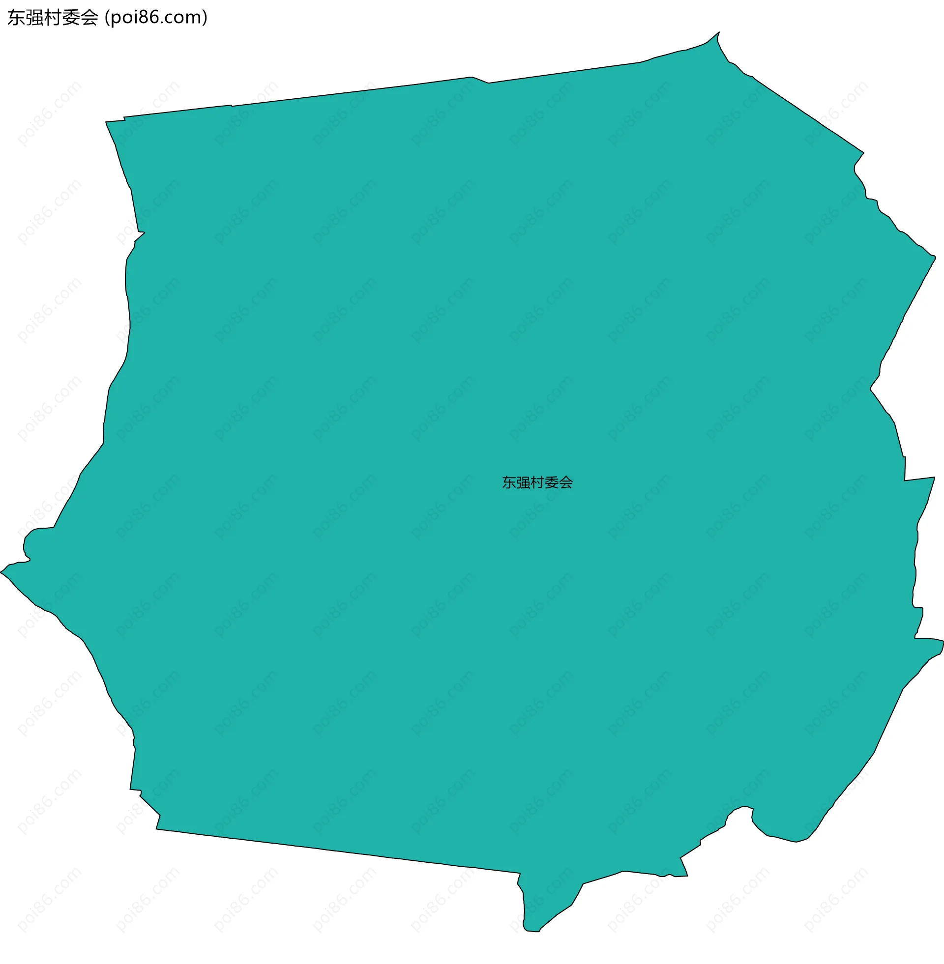 东强村委会边界地图