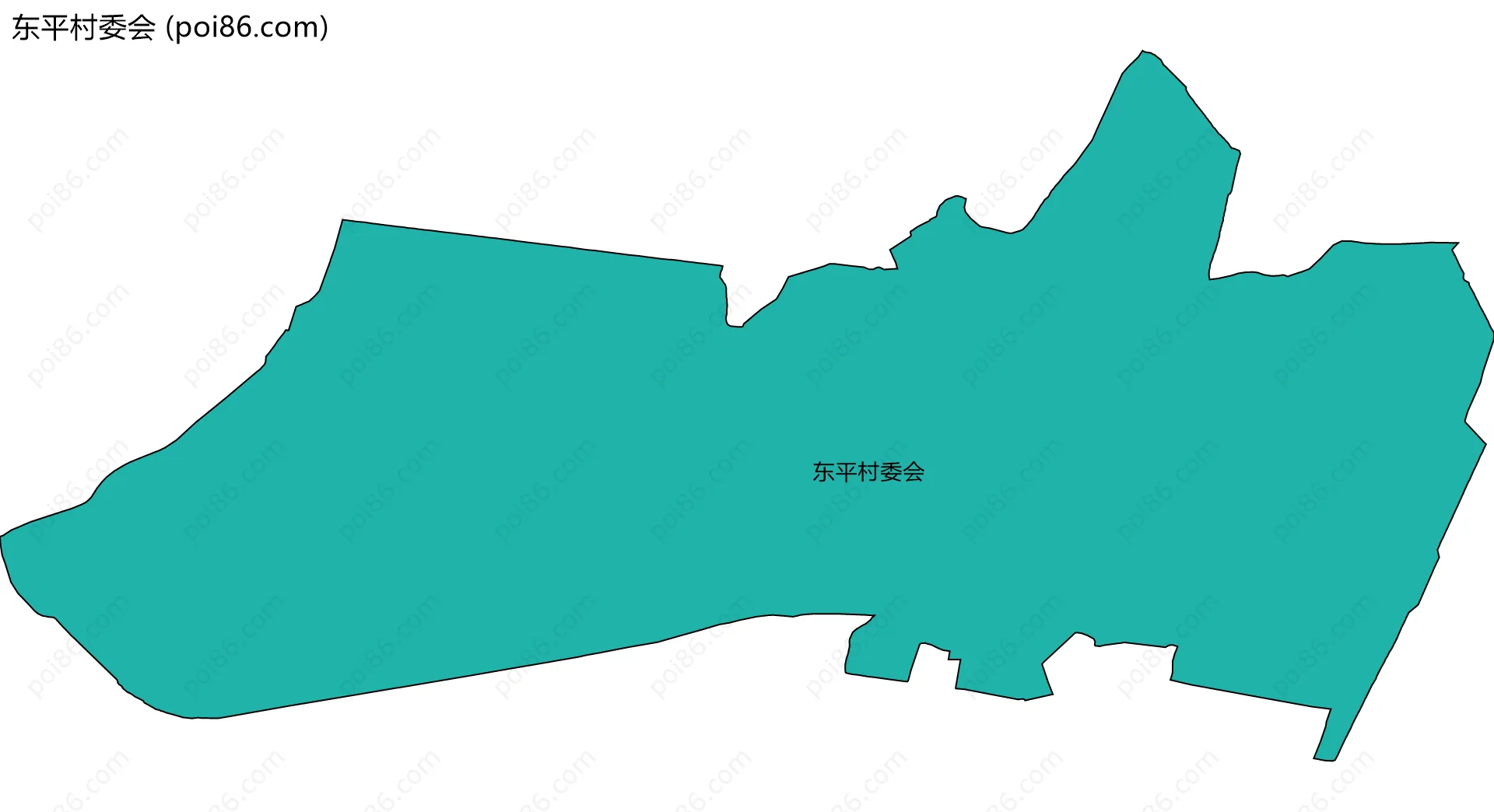 东平村委会边界地图