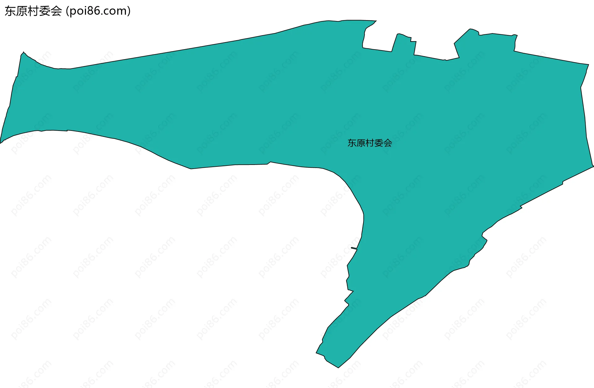 东原村委会边界地图