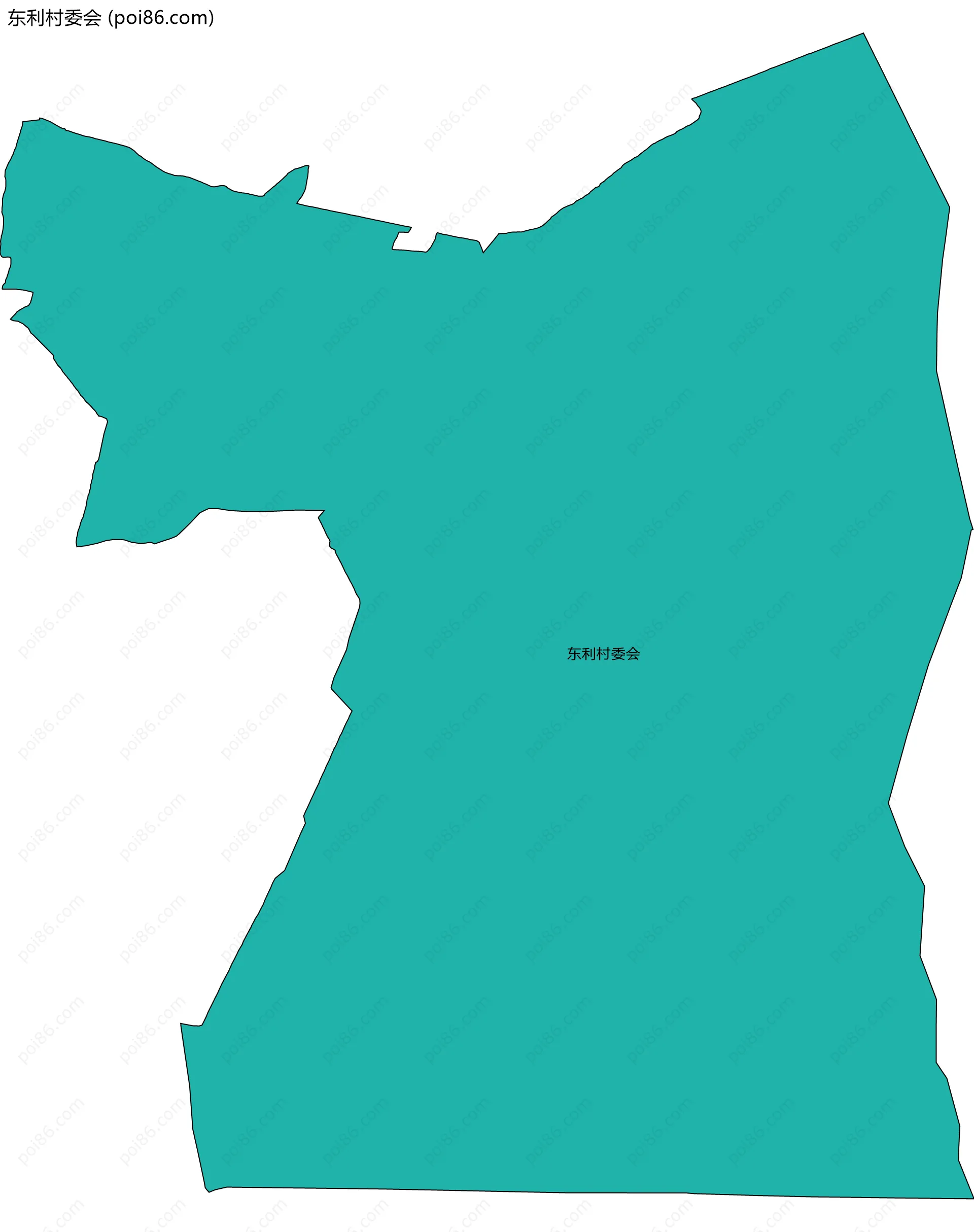 东利村委会边界地图