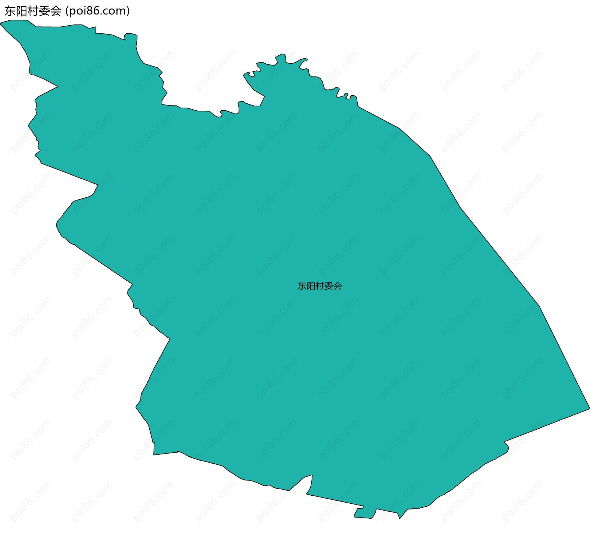 东阳村委会边界地图