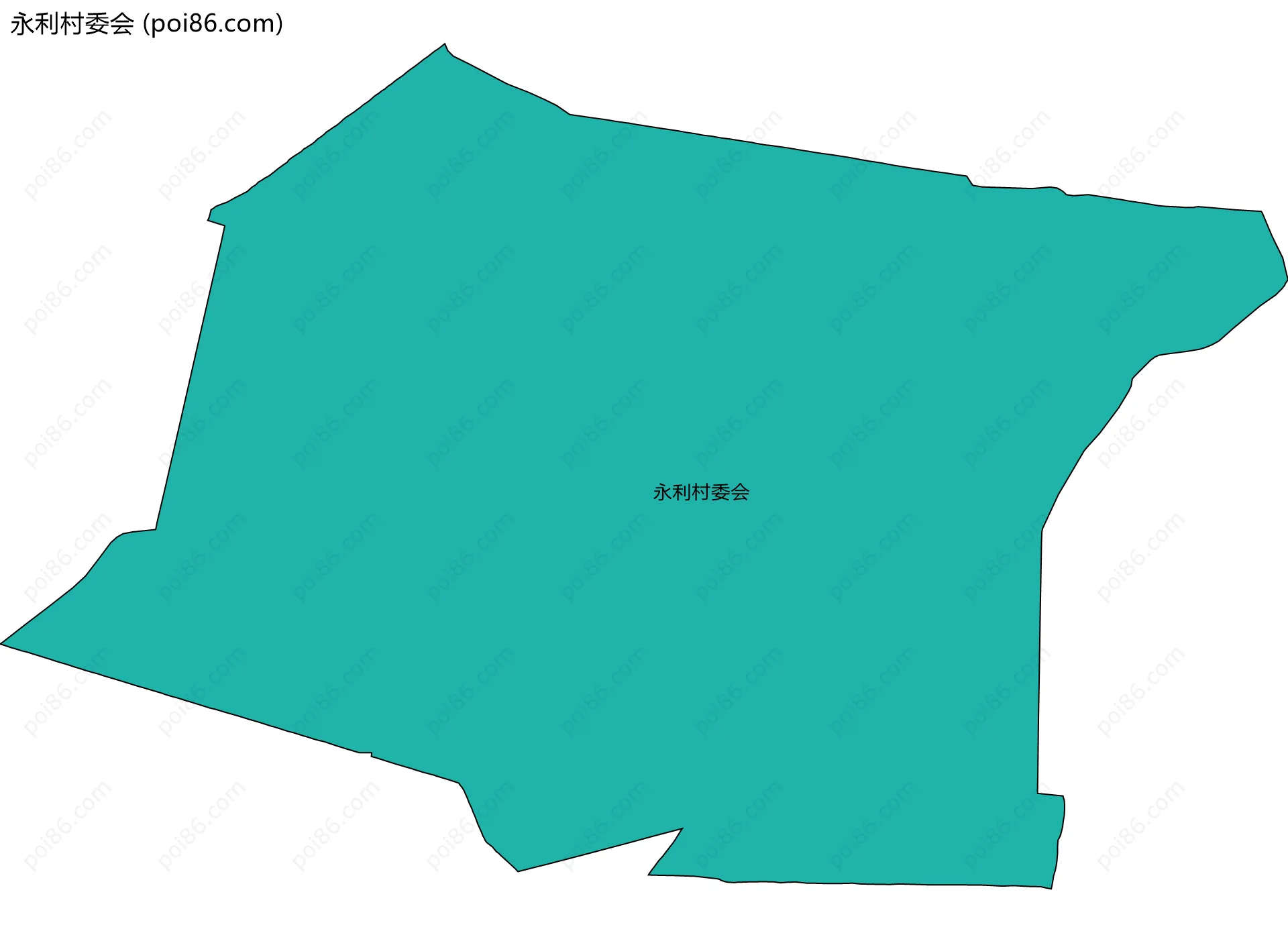 永利村委会边界地图