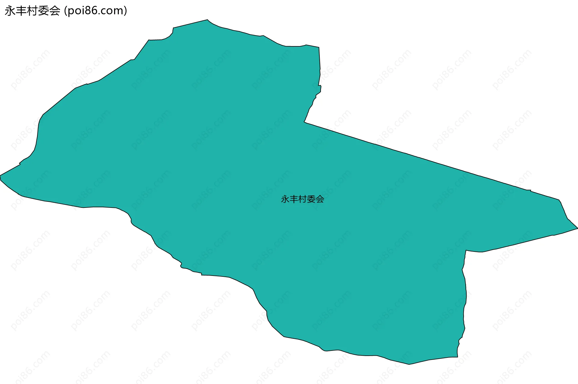 永丰村委会边界地图