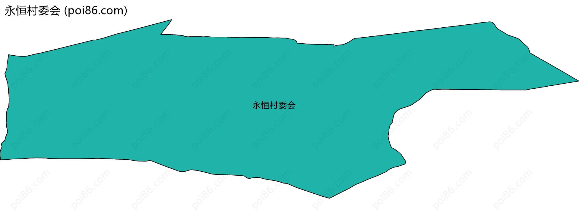 永恒村委会边界地图