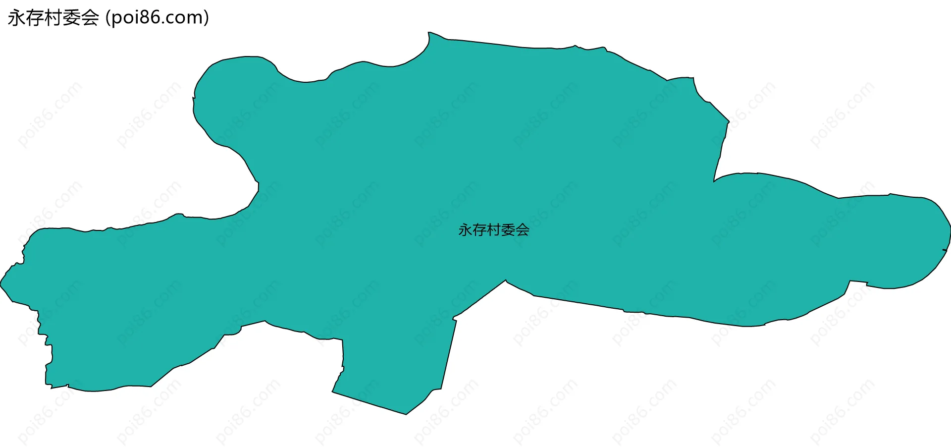 永存村委会边界地图