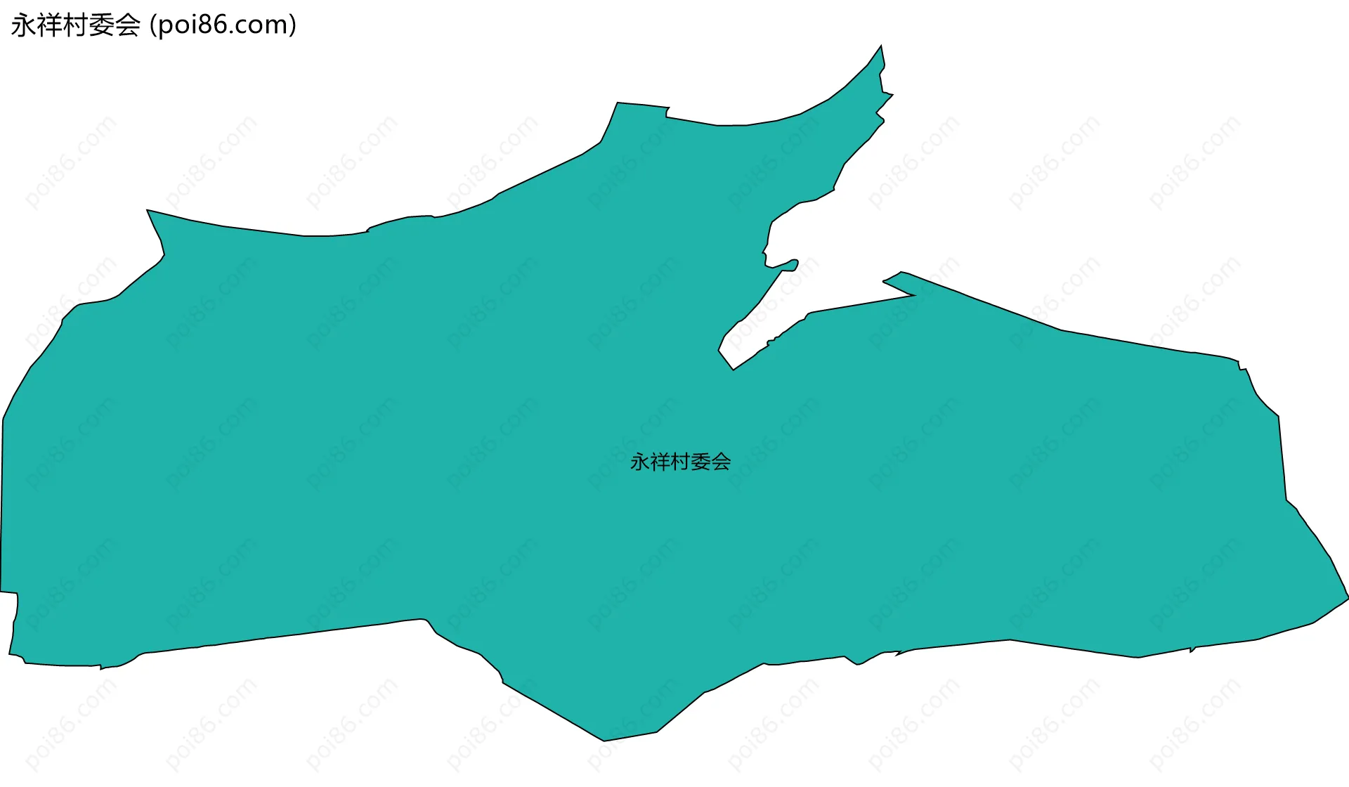 永祥村委会边界地图