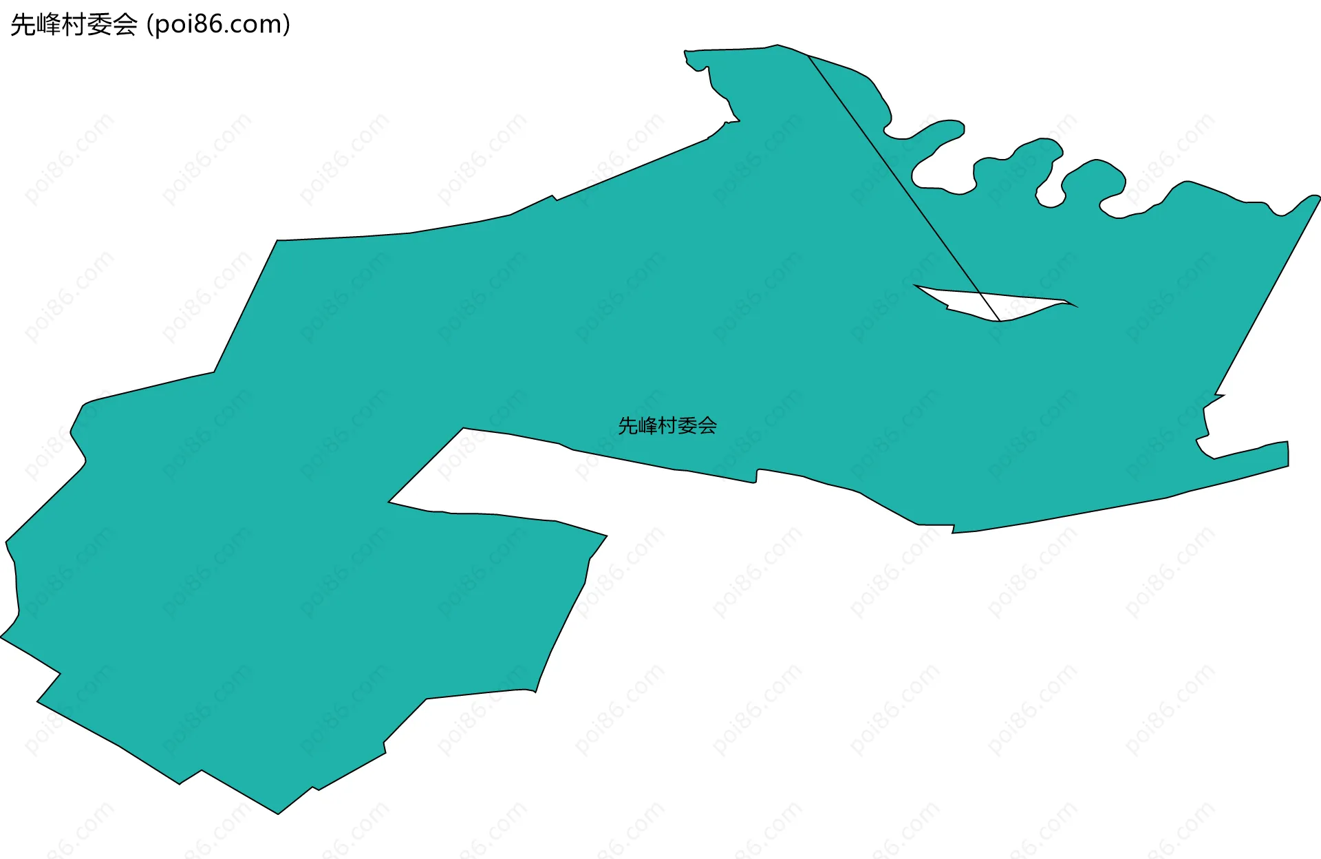先峰村委会边界地图