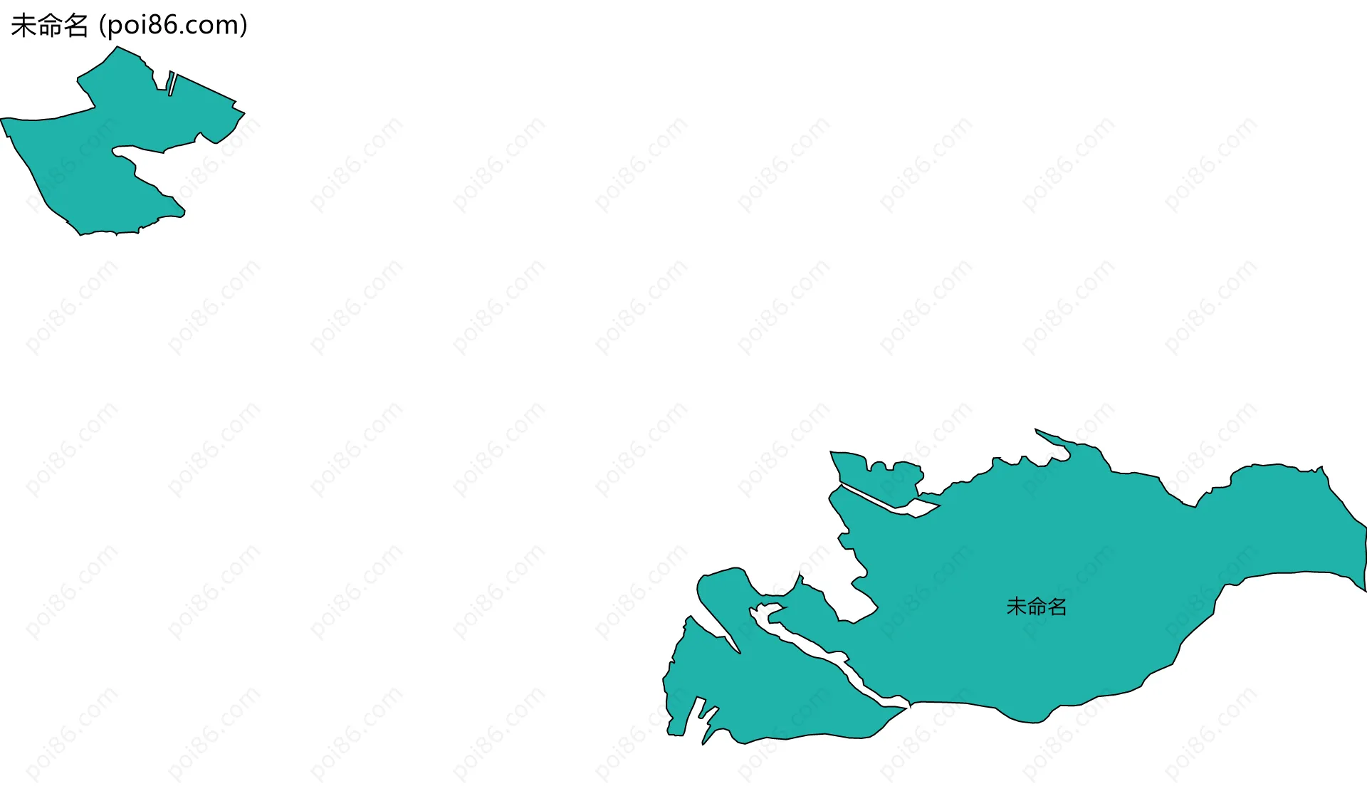 未命名边界地图