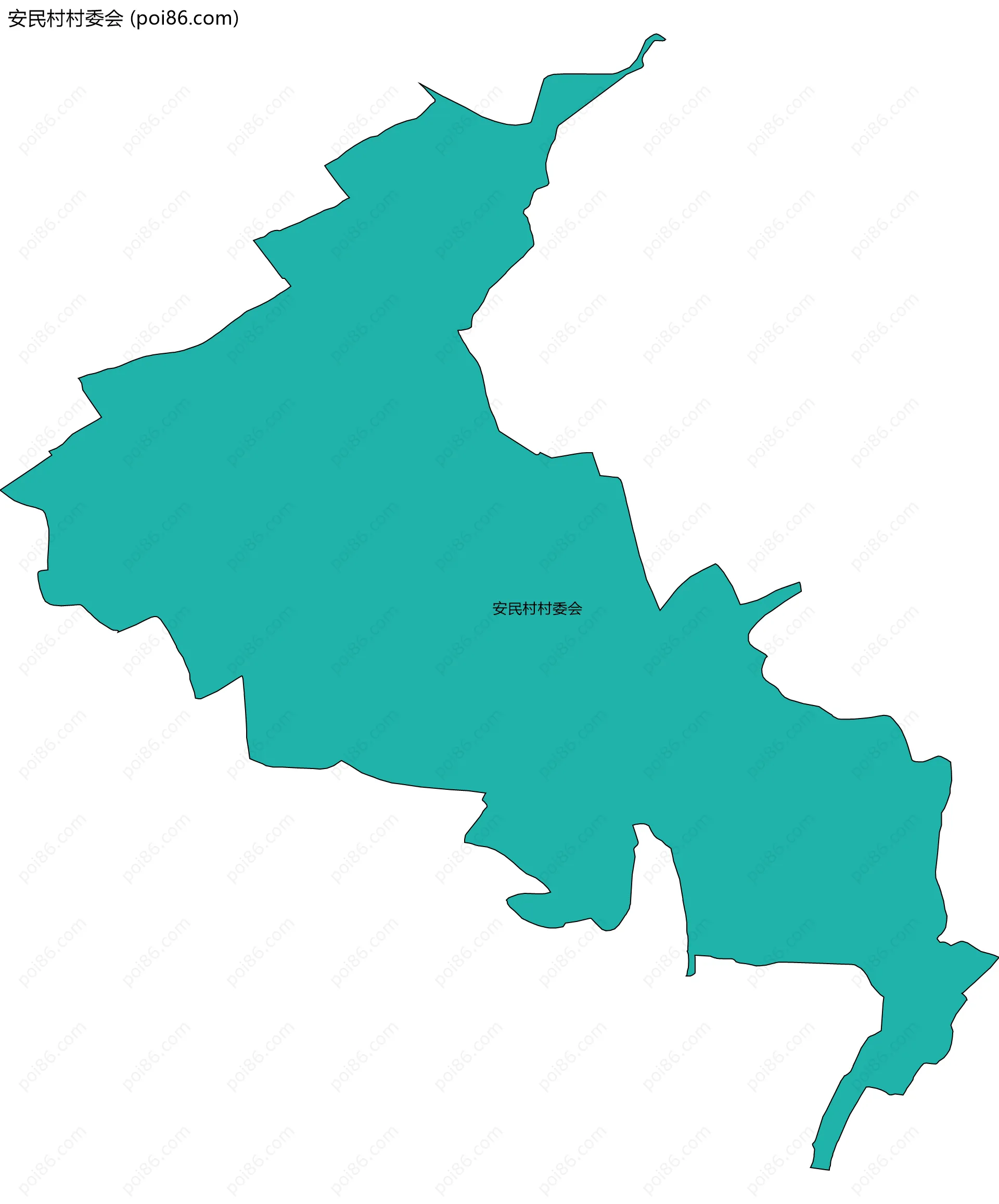 安民村村委会边界地图