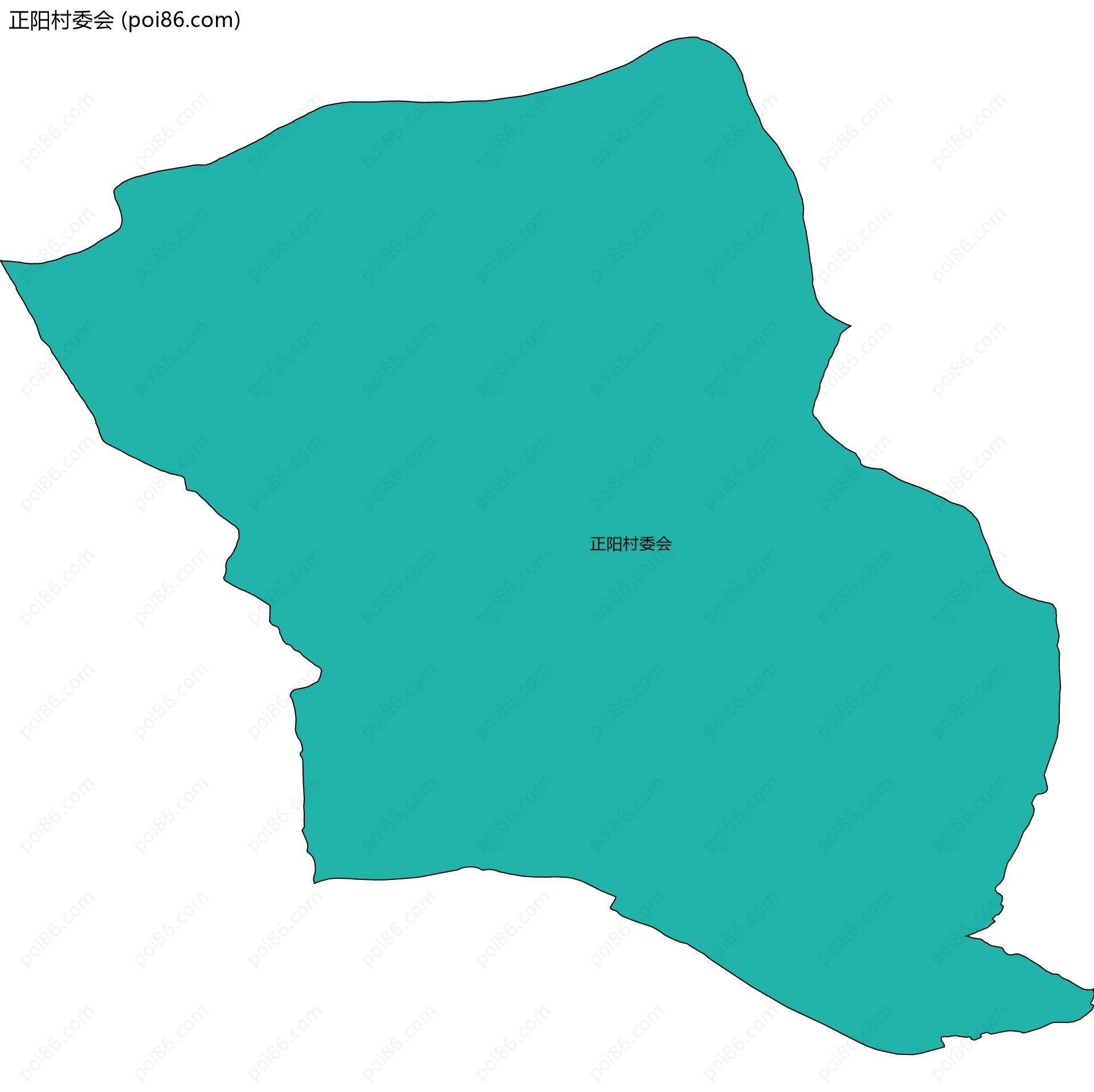 正阳村委会边界地图