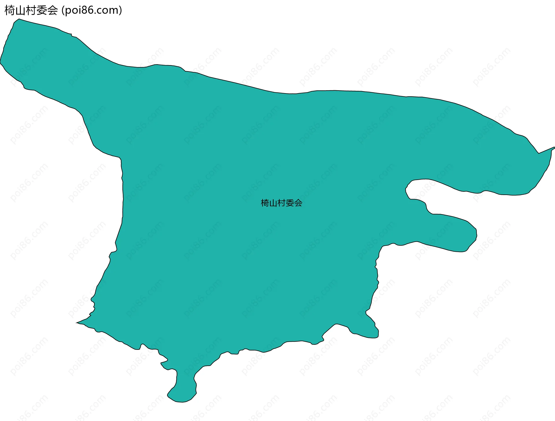 椅山村委会边界地图