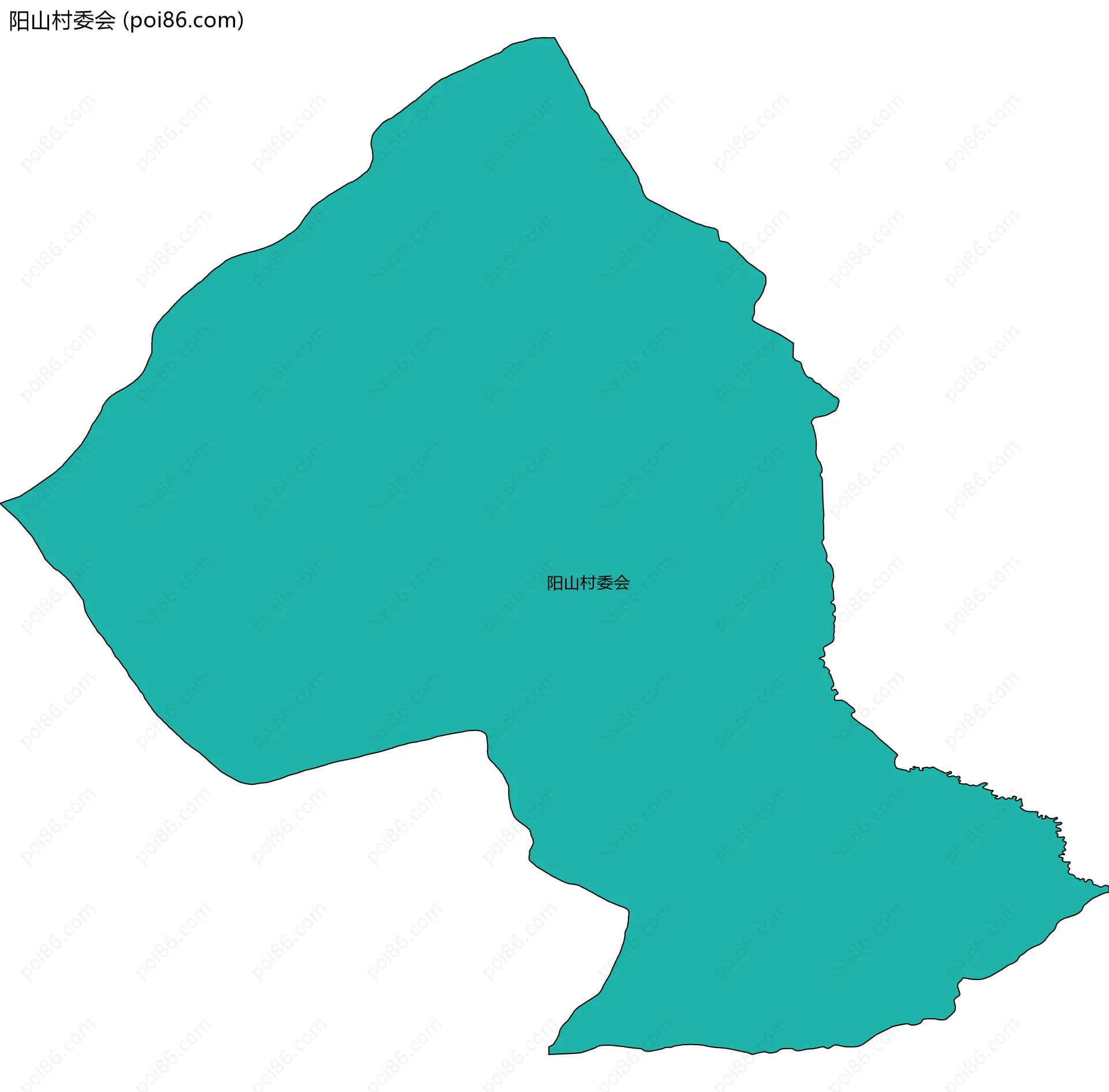 阳山村委会边界地图