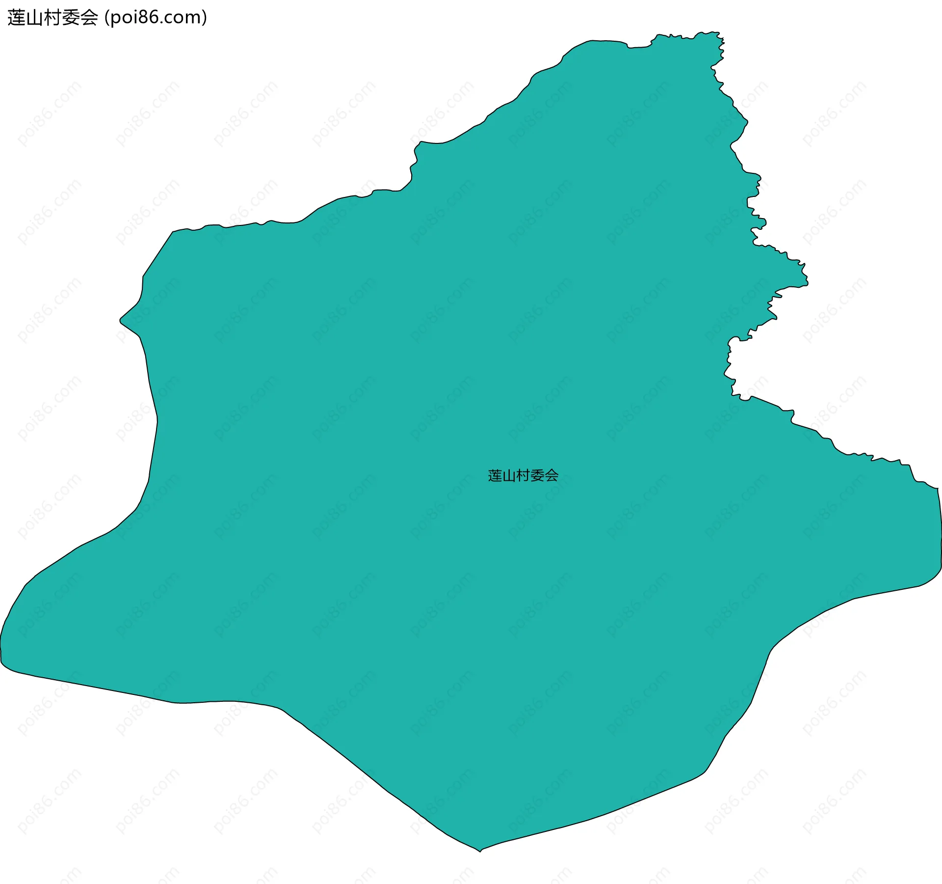 莲山村委会边界地图