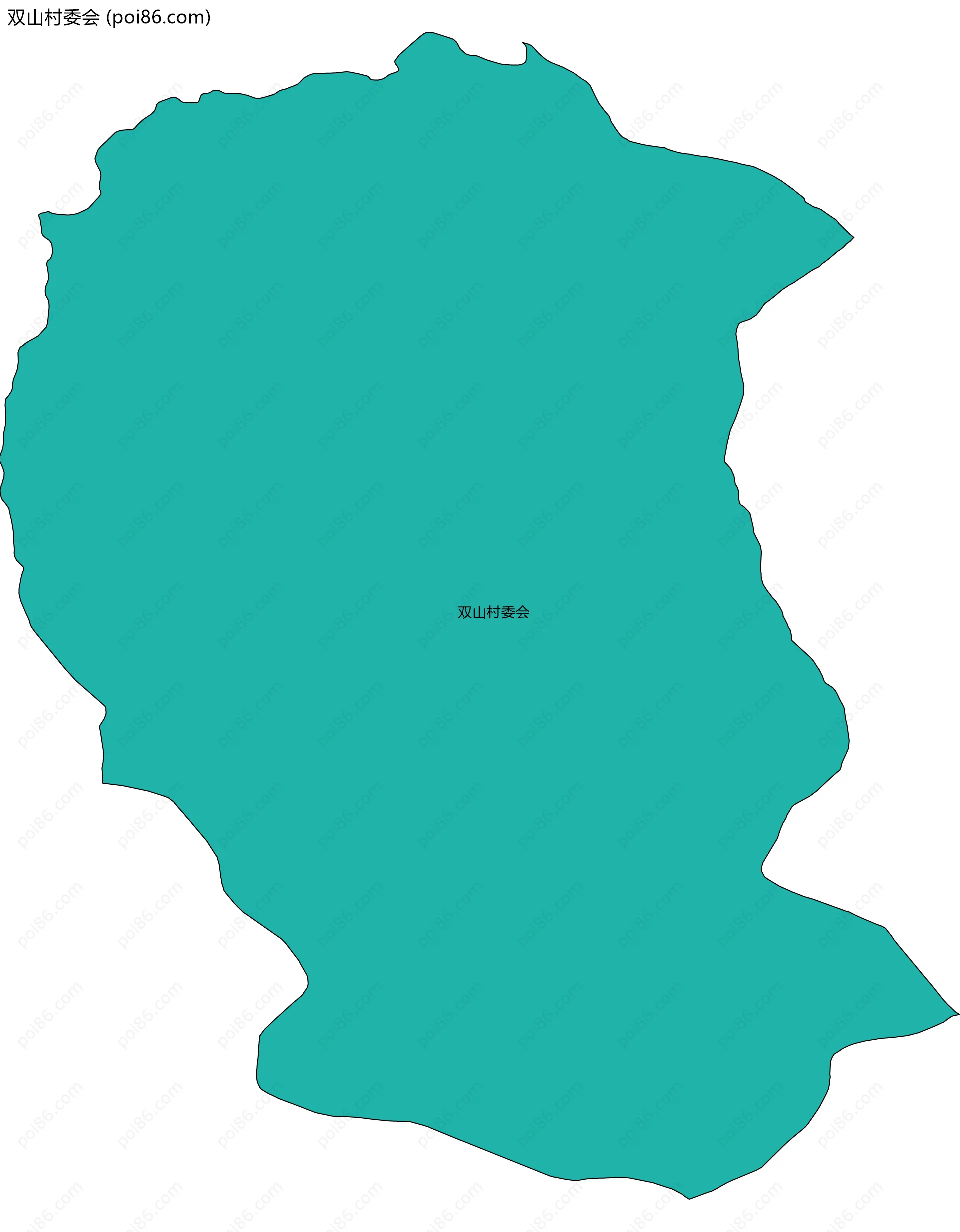 双山村委会边界地图