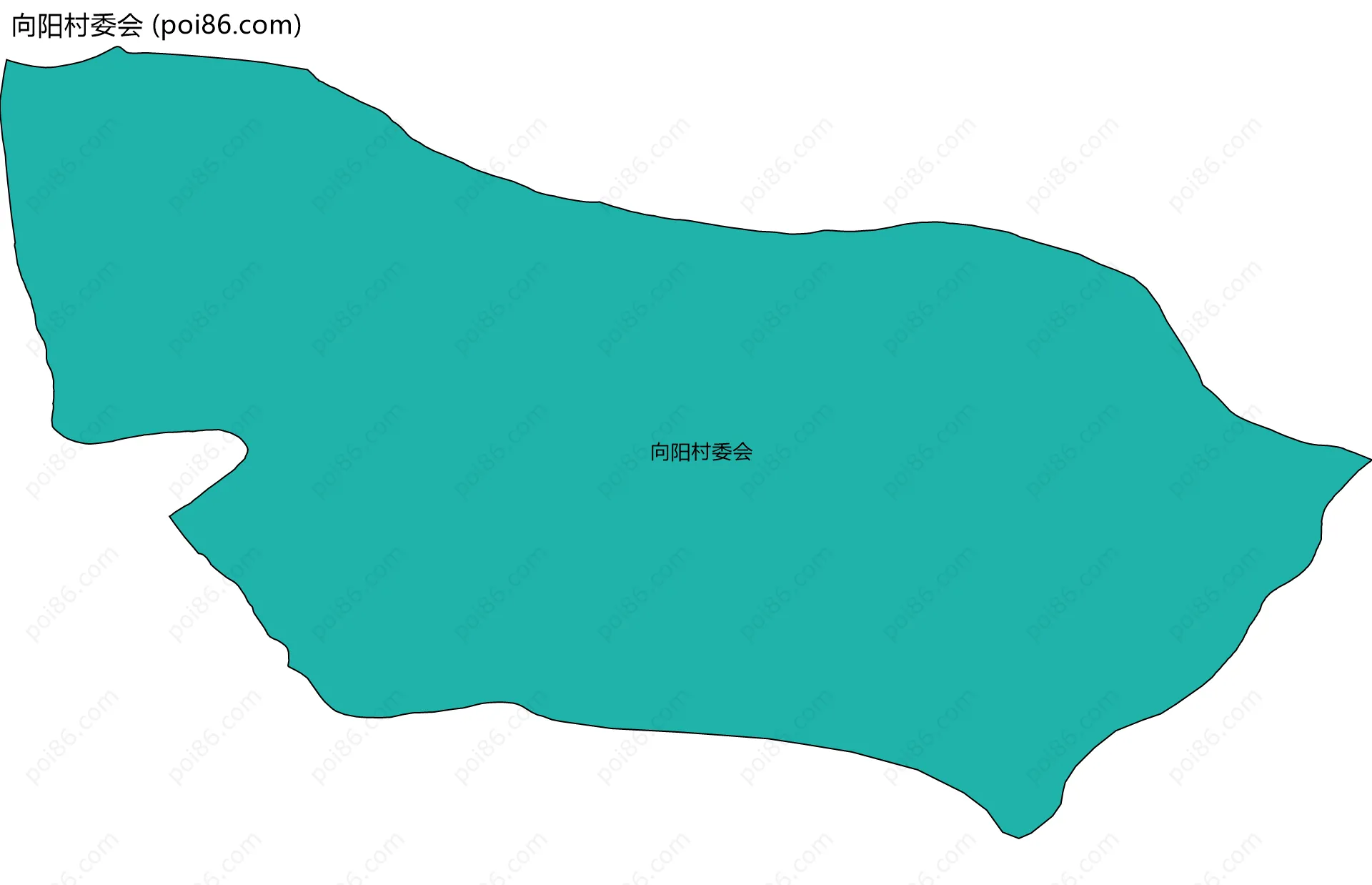 向阳村委会边界地图