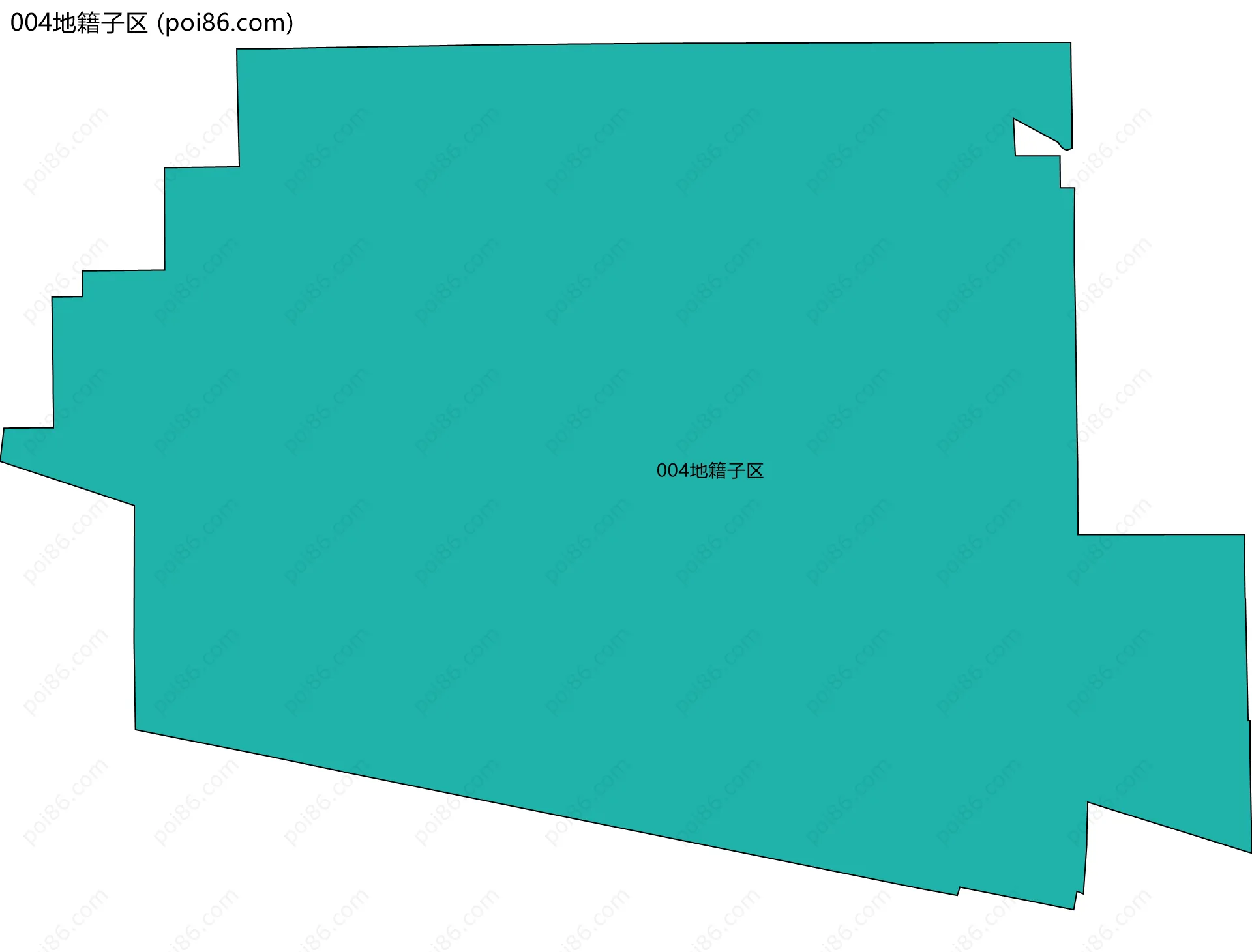 004地籍子区边界地图