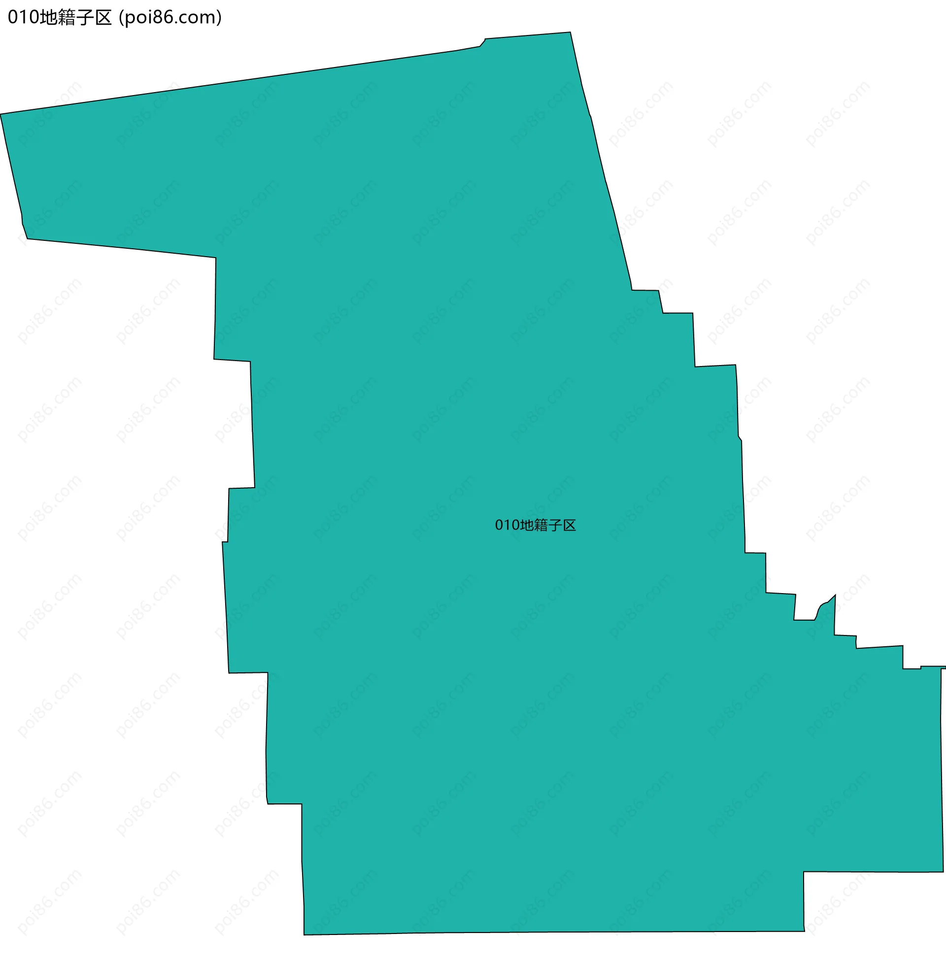 010地籍子区边界地图