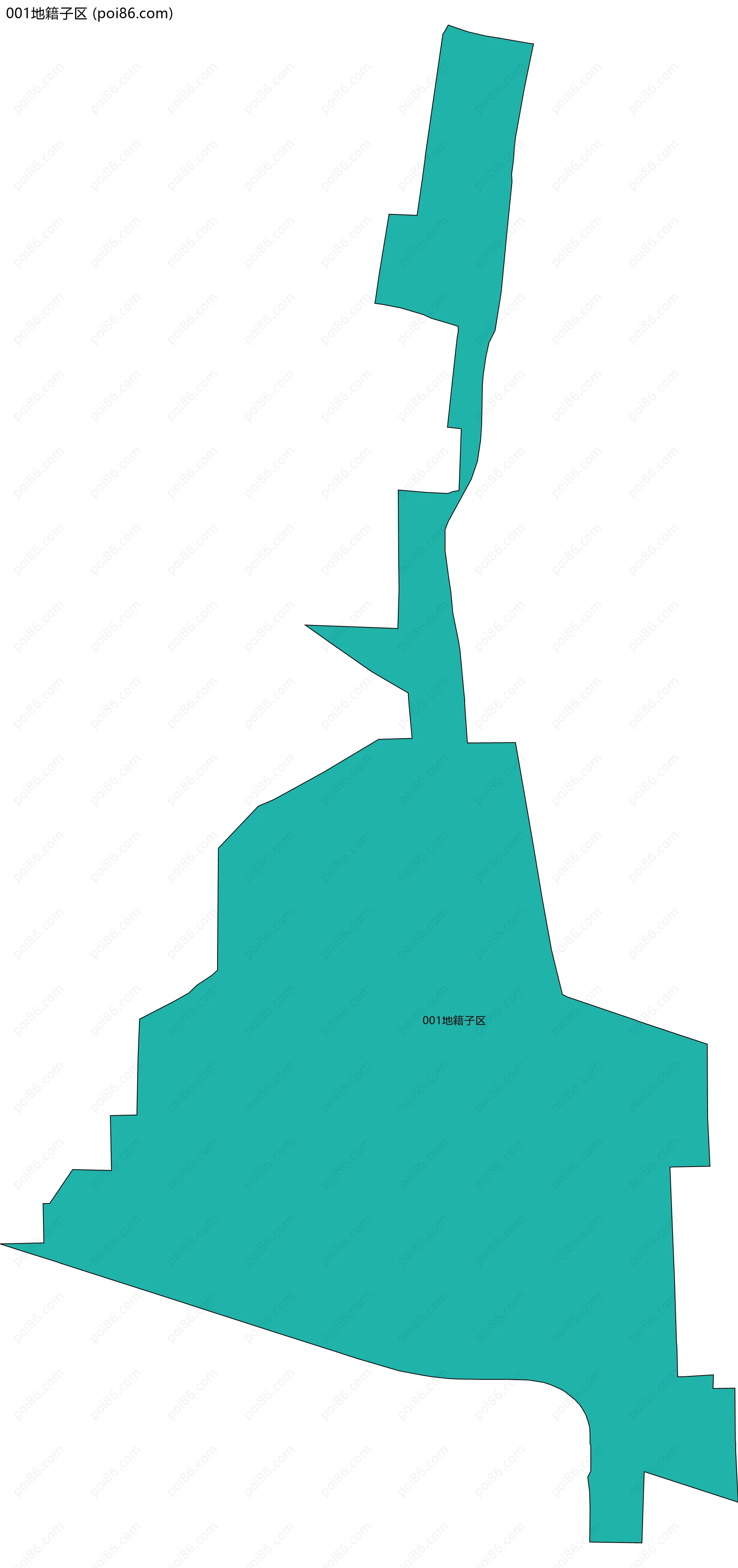 001地籍子区边界地图