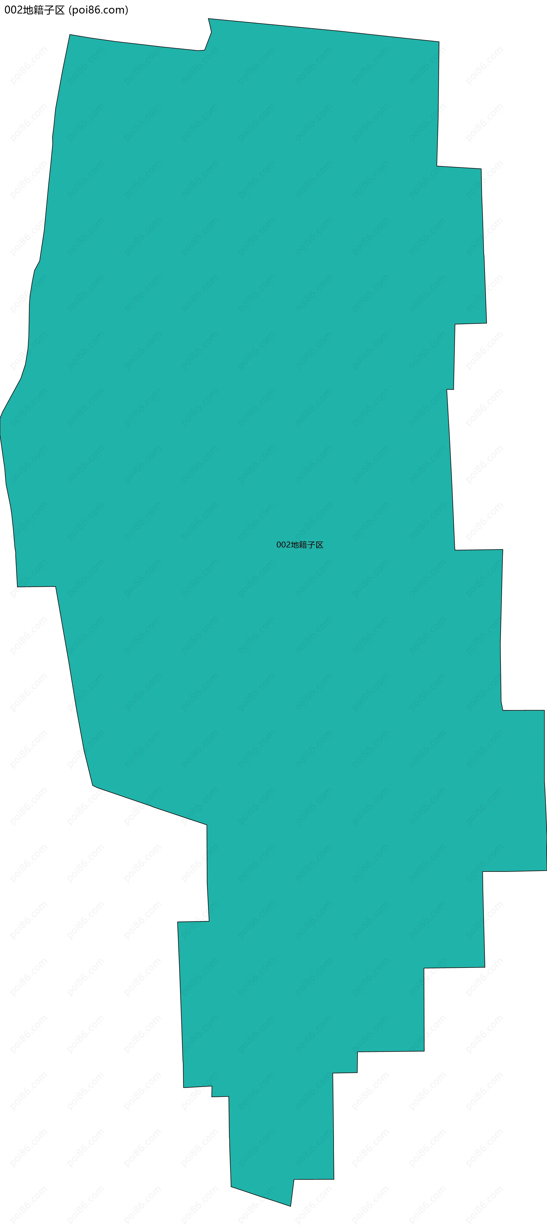 002地籍子区边界地图