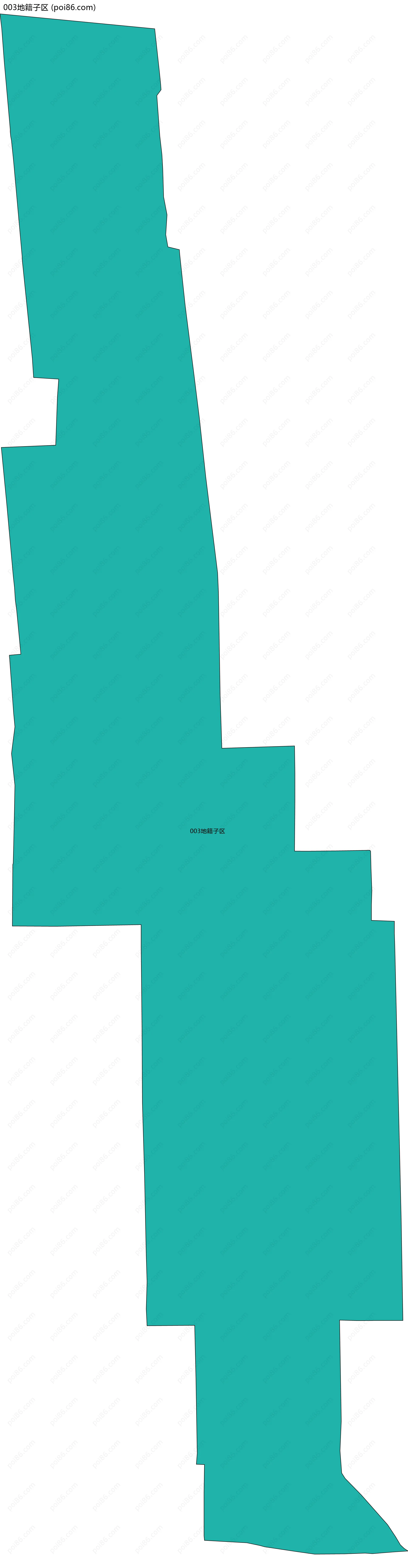 003地籍子区边界地图