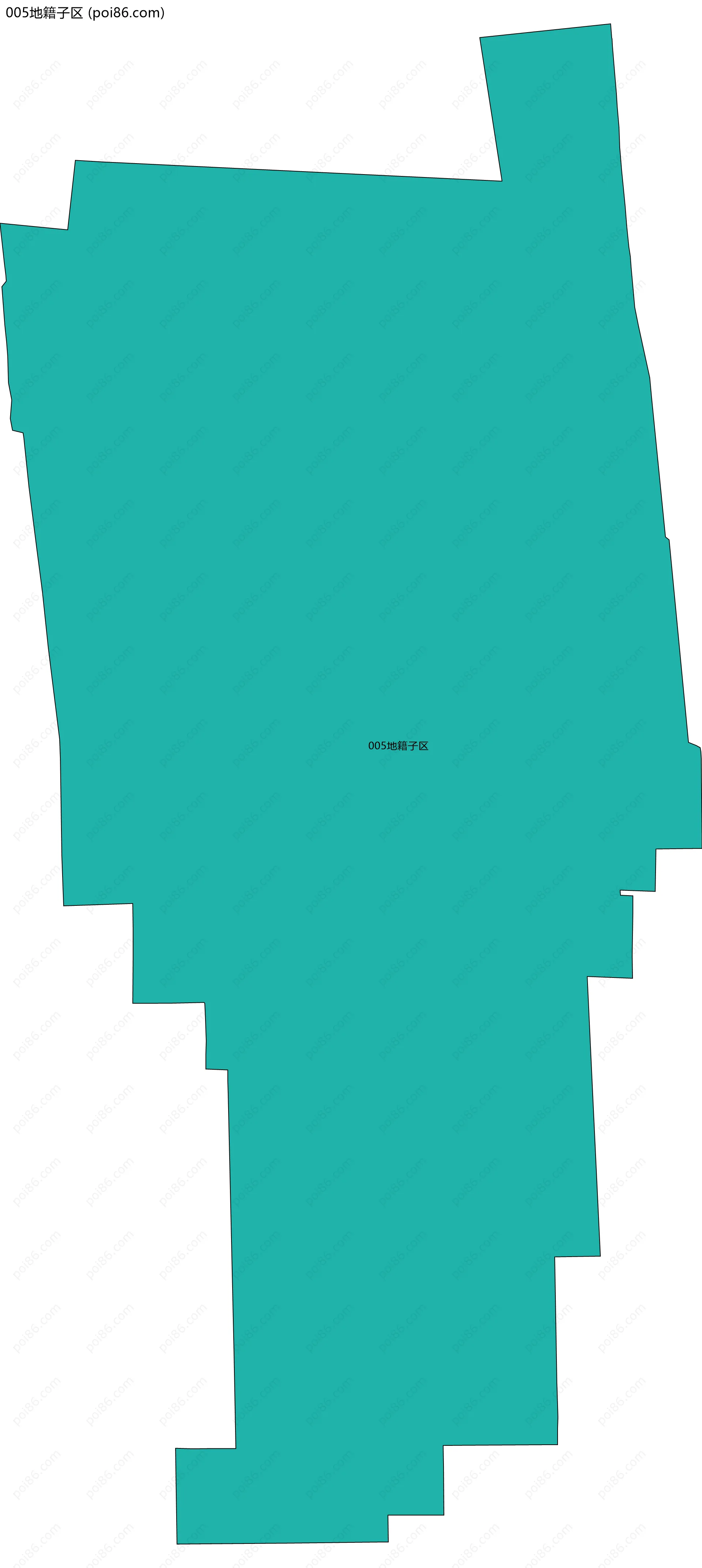 005地籍子区边界地图