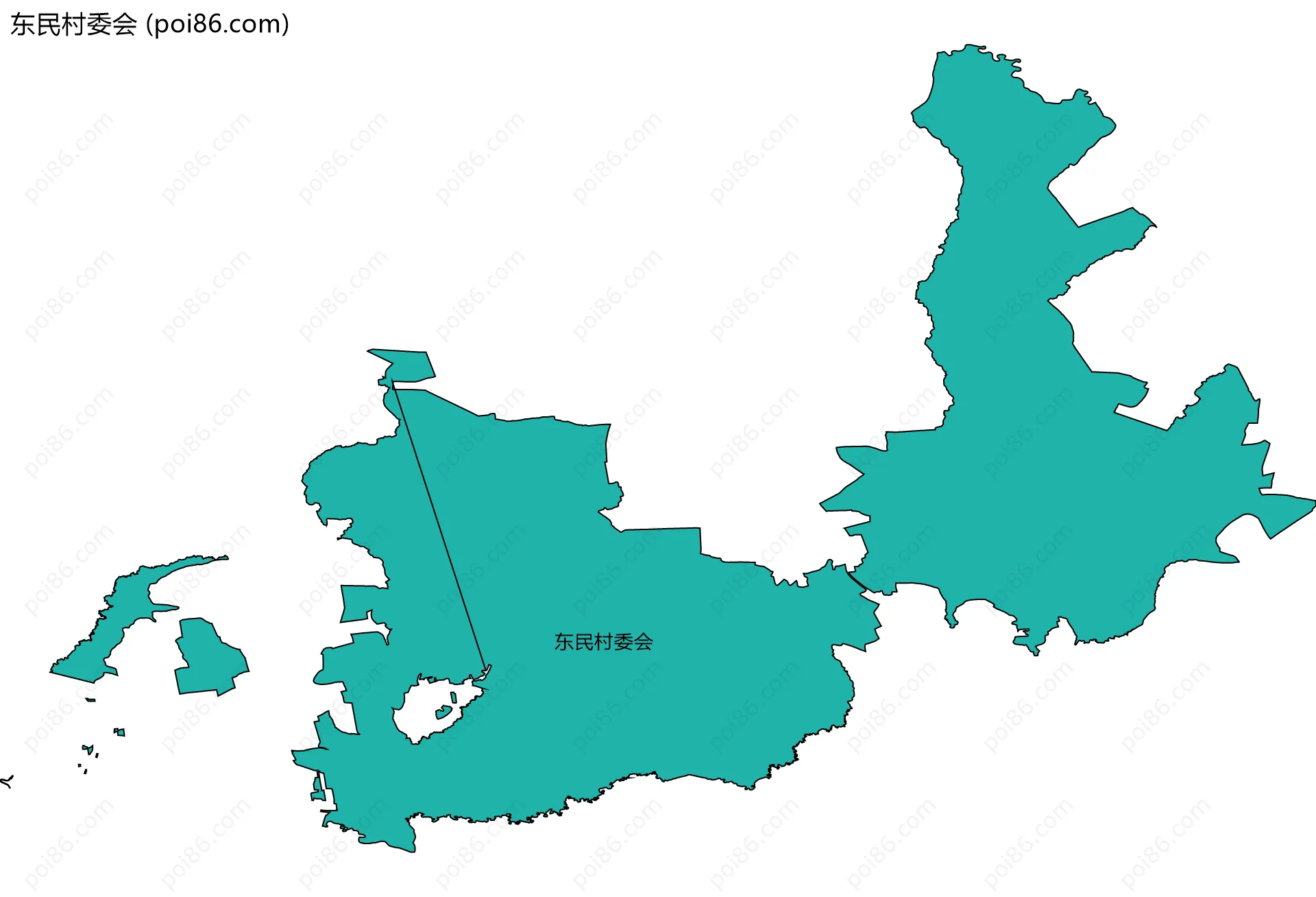东民村委会边界地图