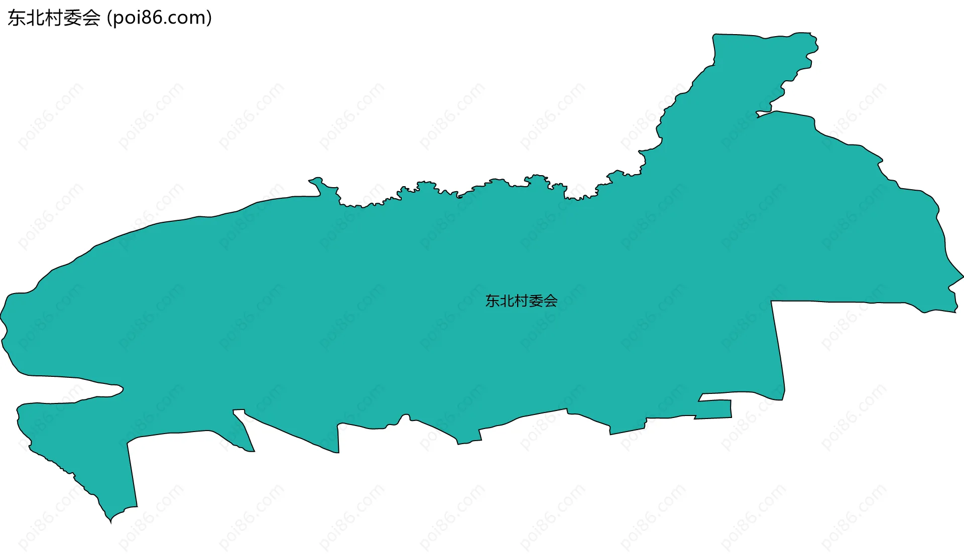 东北村委会边界地图