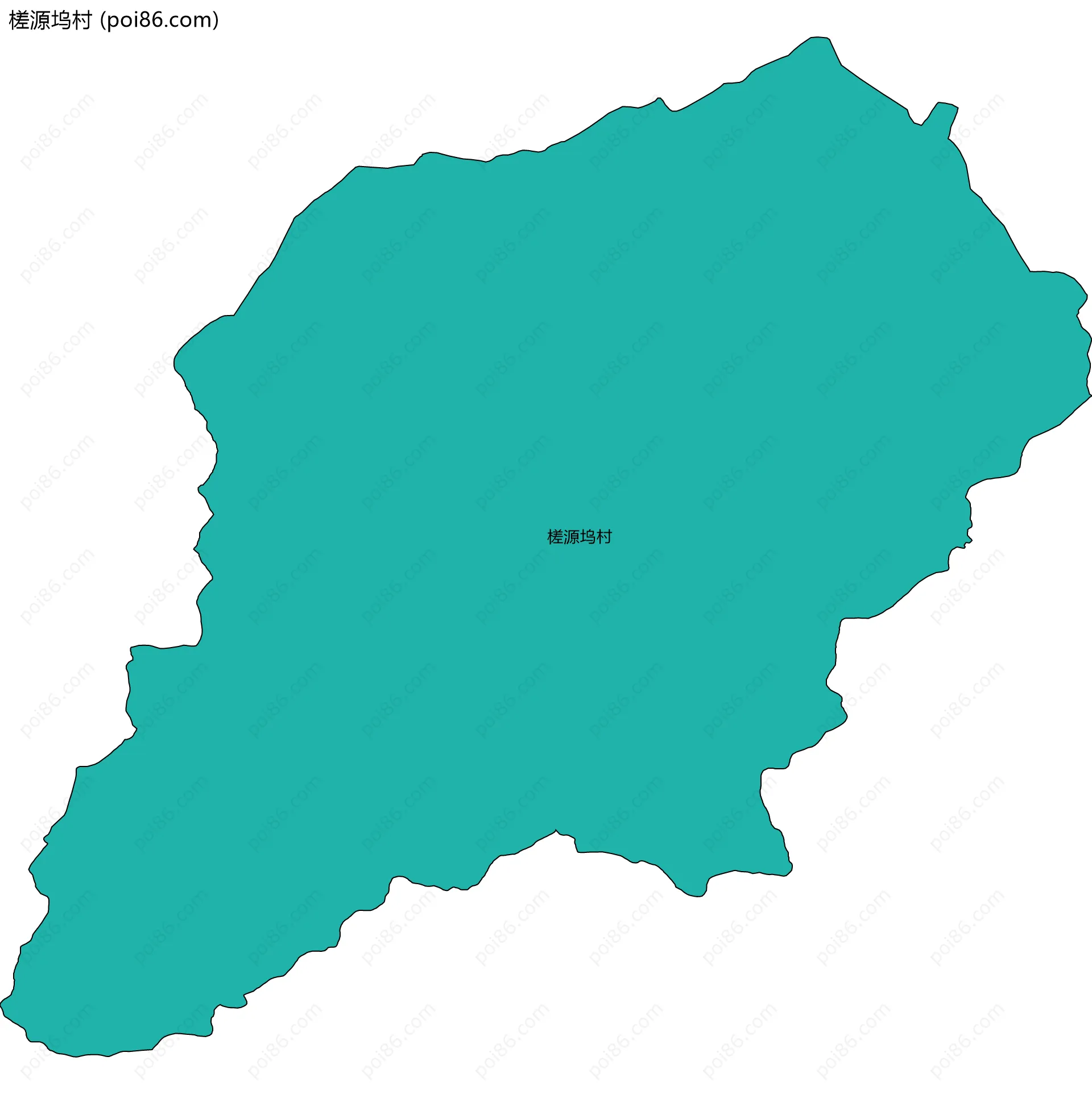 槎源坞村边界地图