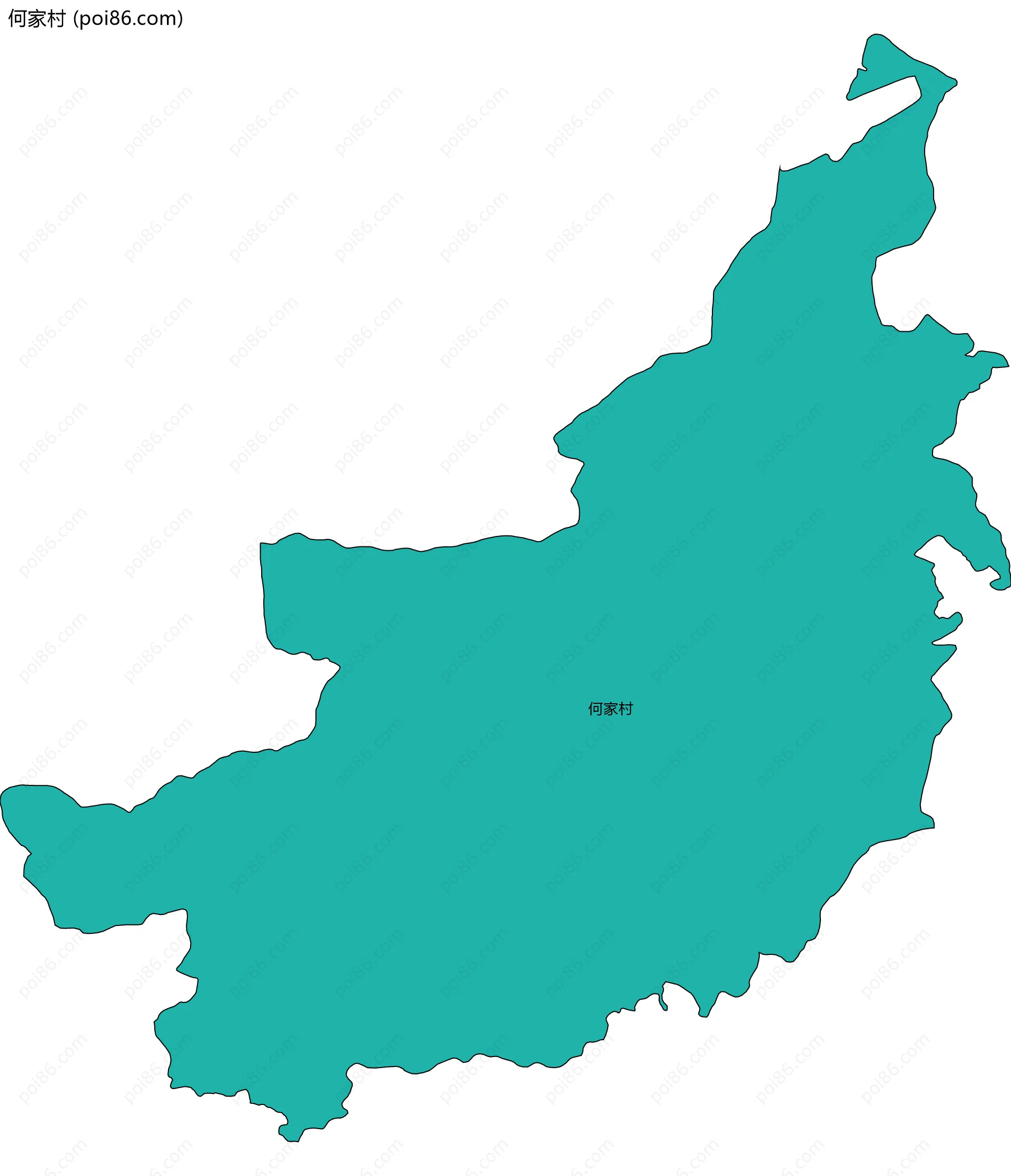 何家村边界地图