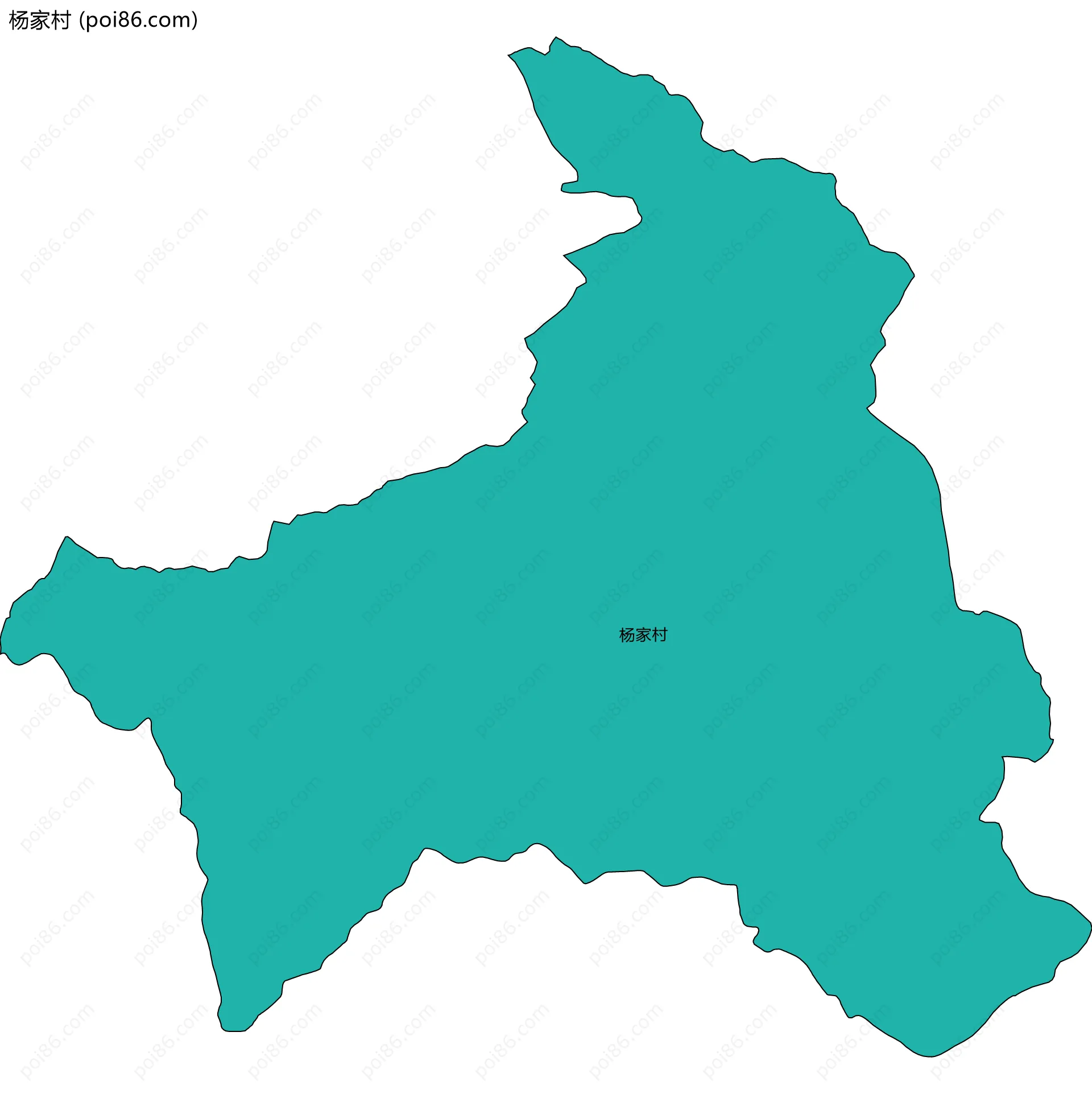 杨家村边界地图