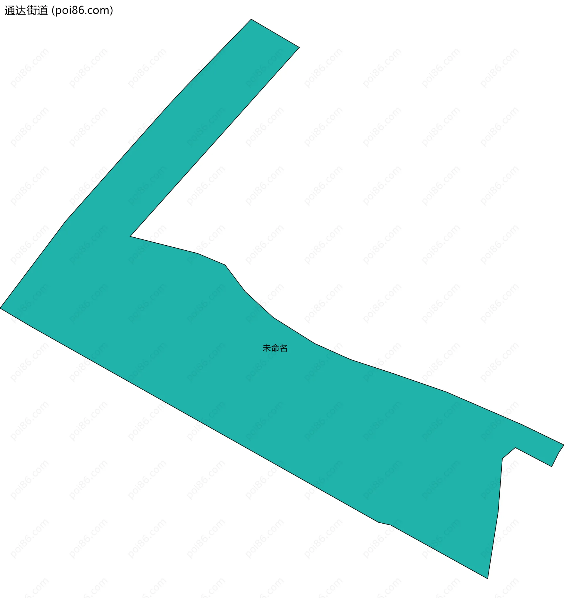 通达街道边界地图(五级行政区划)