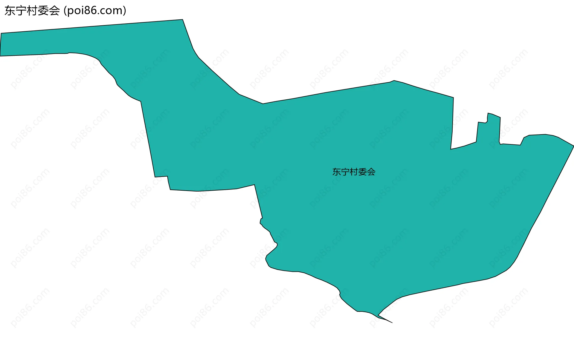 东宁村委会边界地图