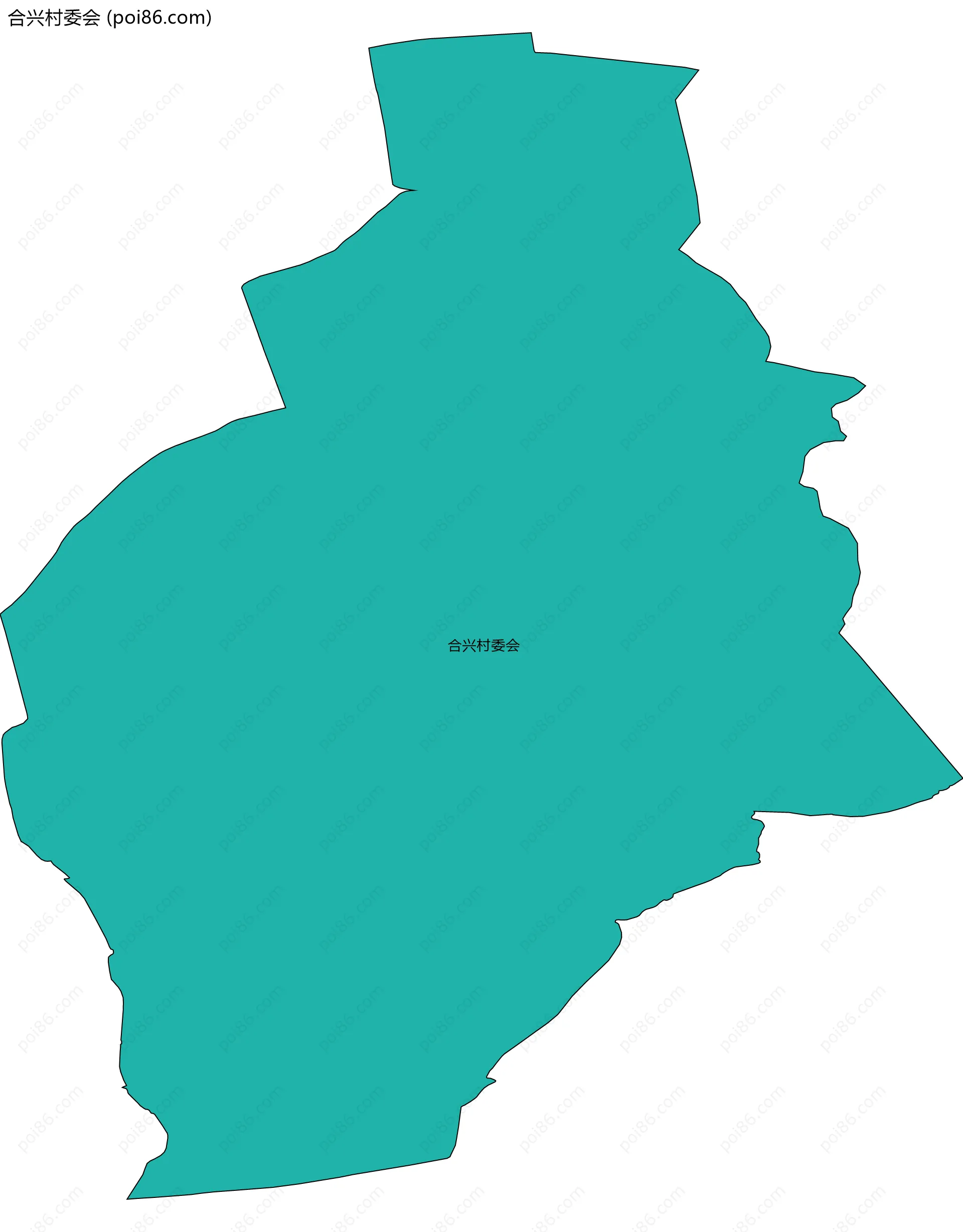 合兴村委会边界地图